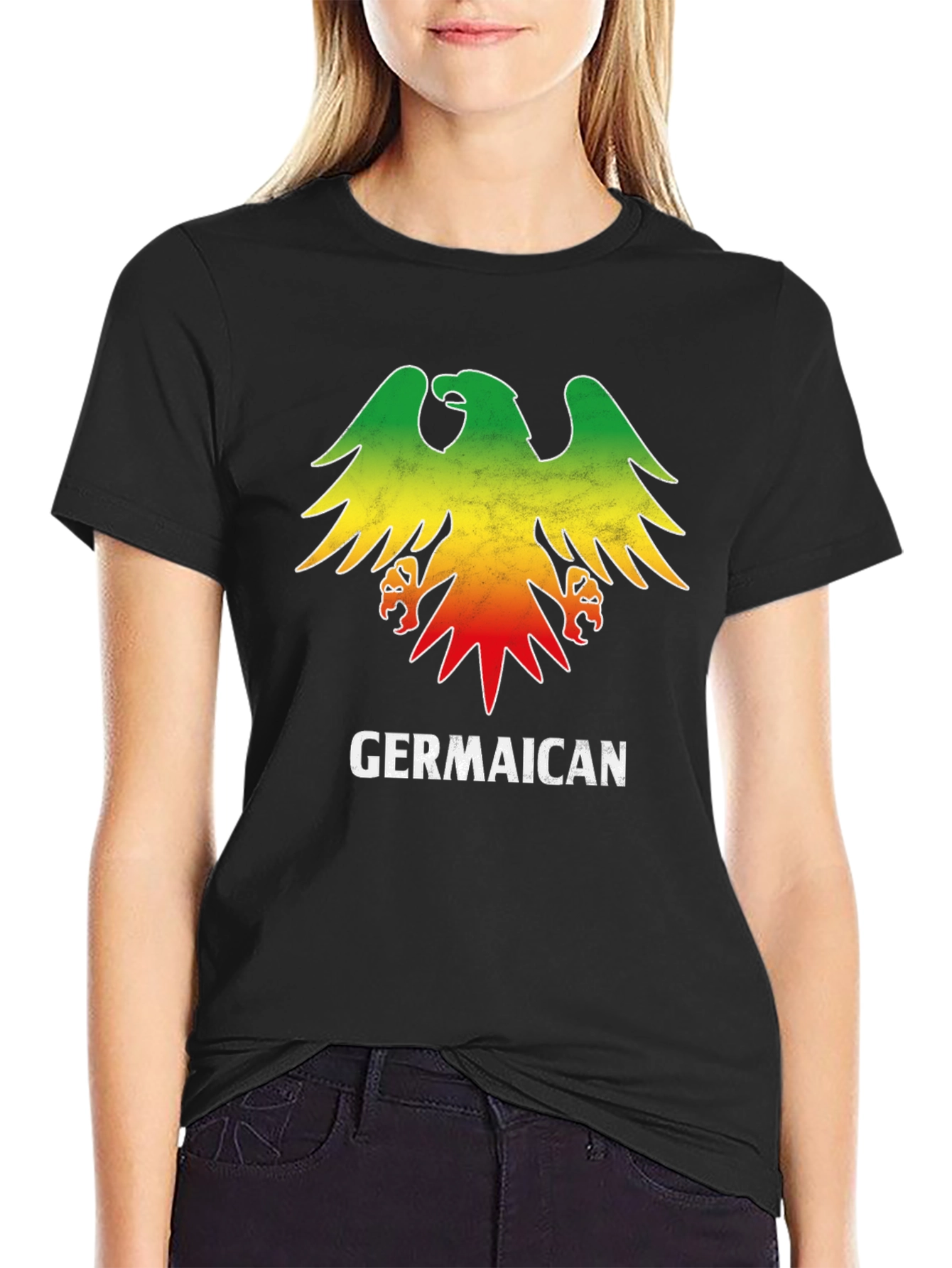 Germaican Rasta Eagle T-Shirt