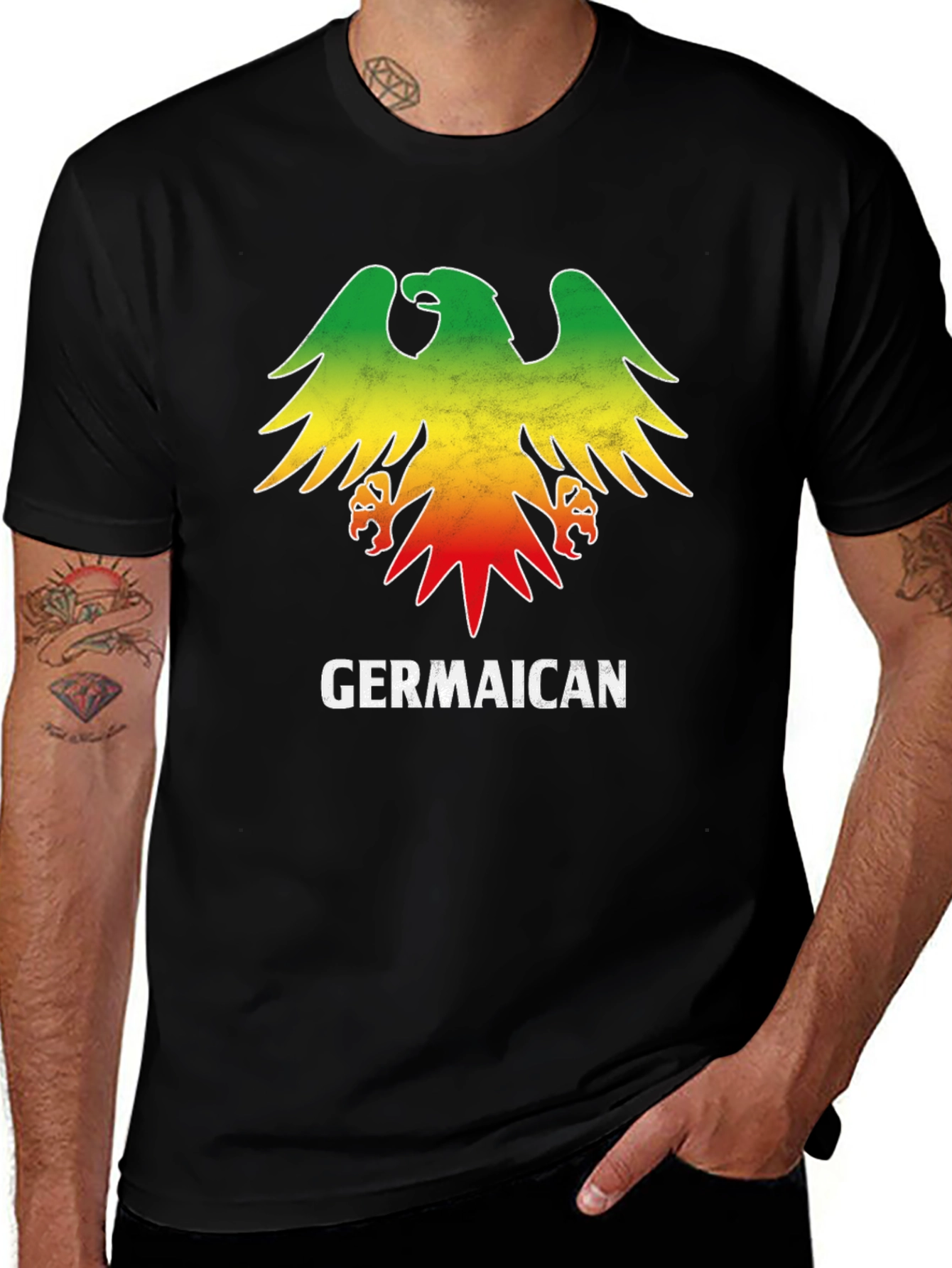 Germaican Rasta Eagle T-Shirt
