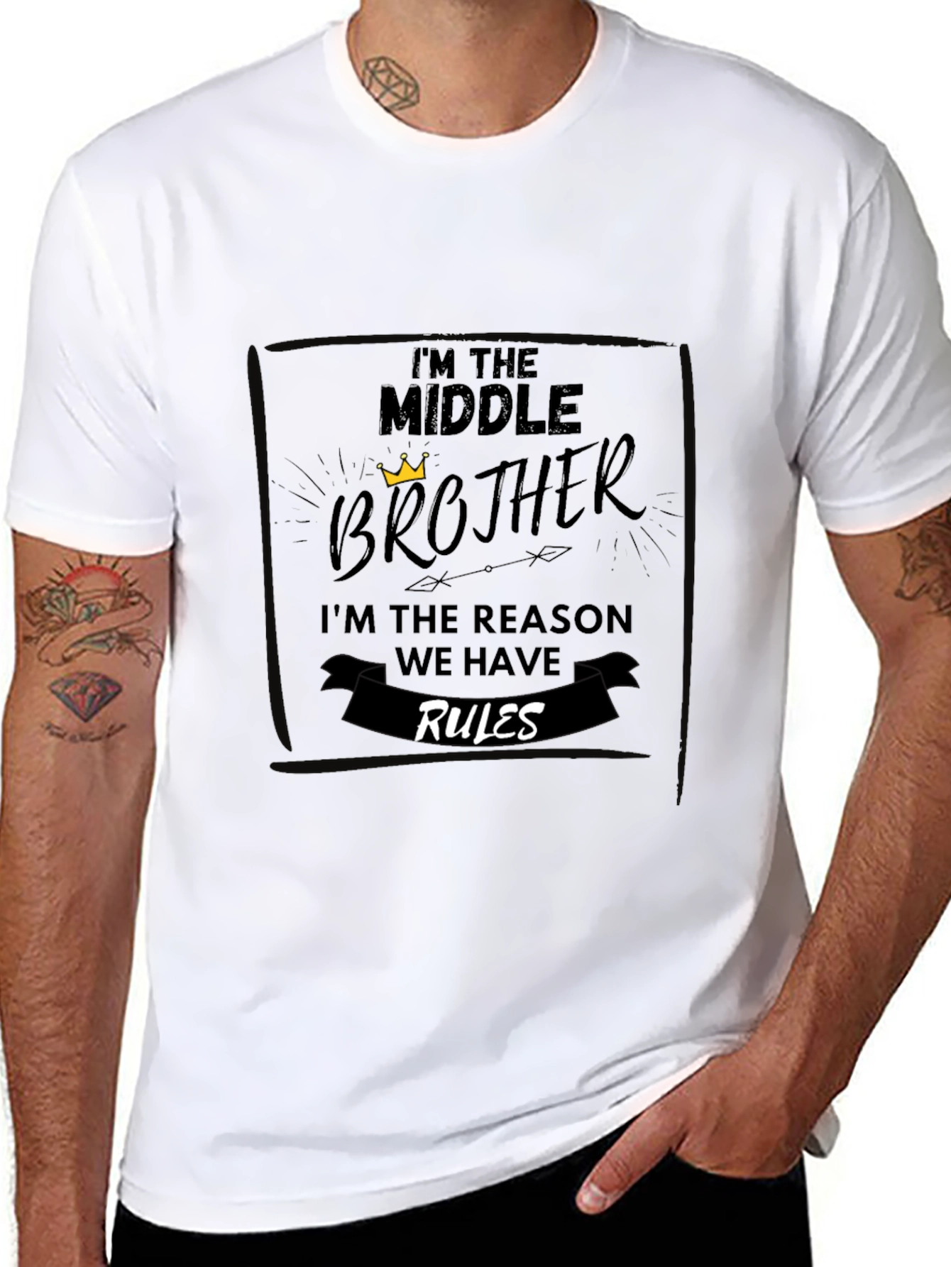 Middle Brother Rules T-Shirt