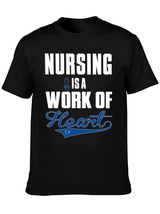 Nursing is a Work of Heart T-Shirt