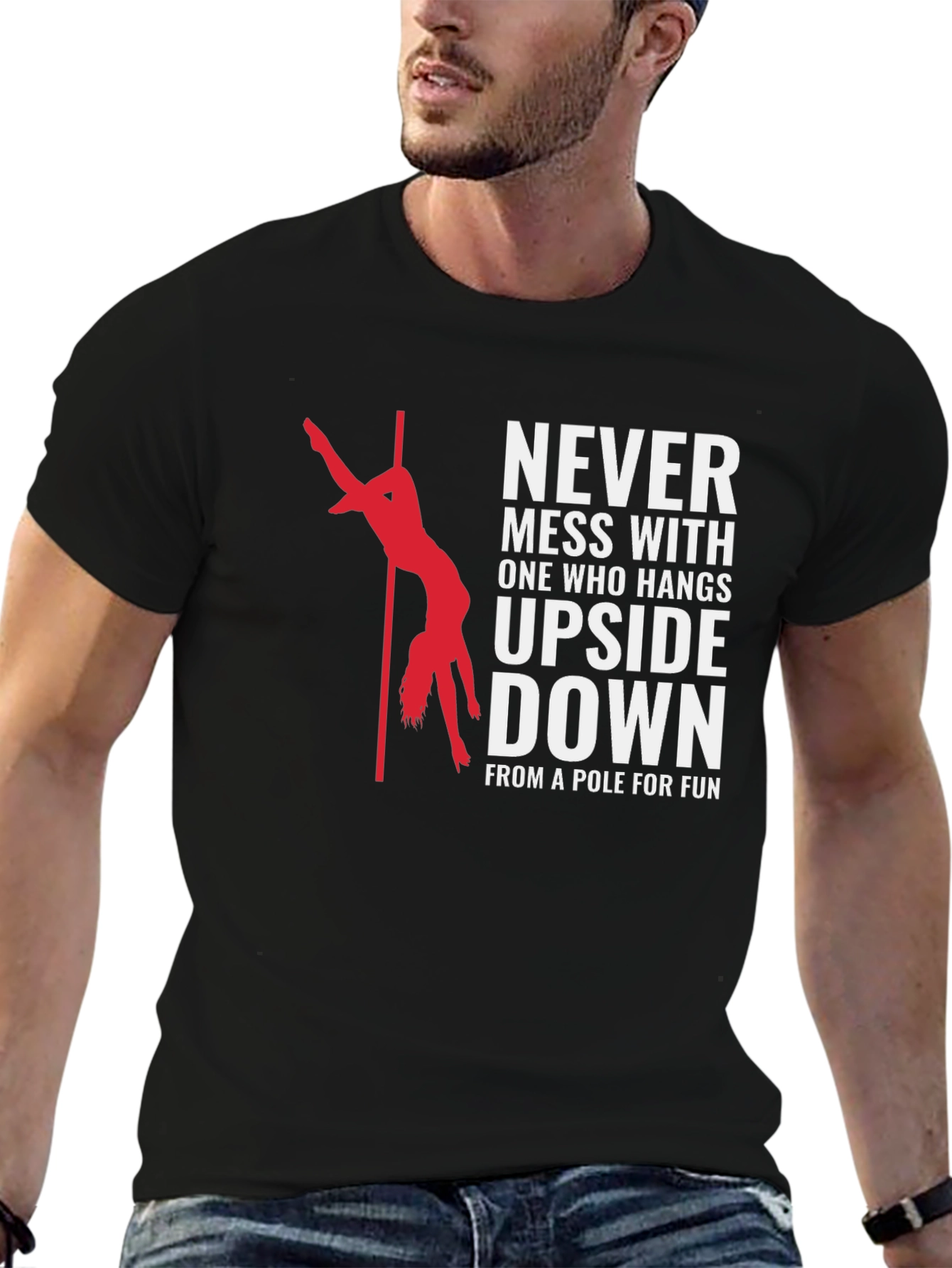 Never Mess Pole Dancing Graphic Tee