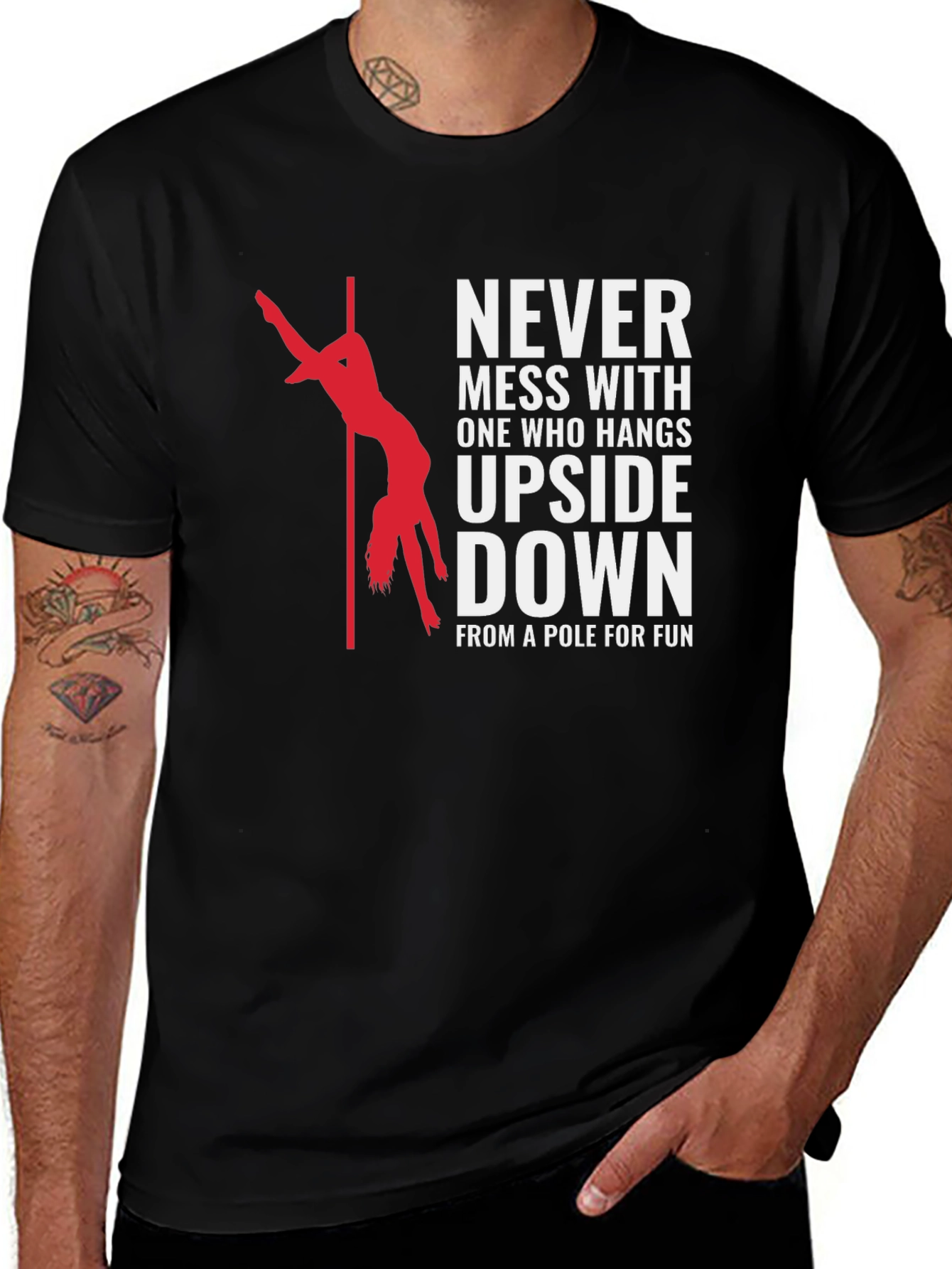 Never Mess Pole Dancing Graphic Tee