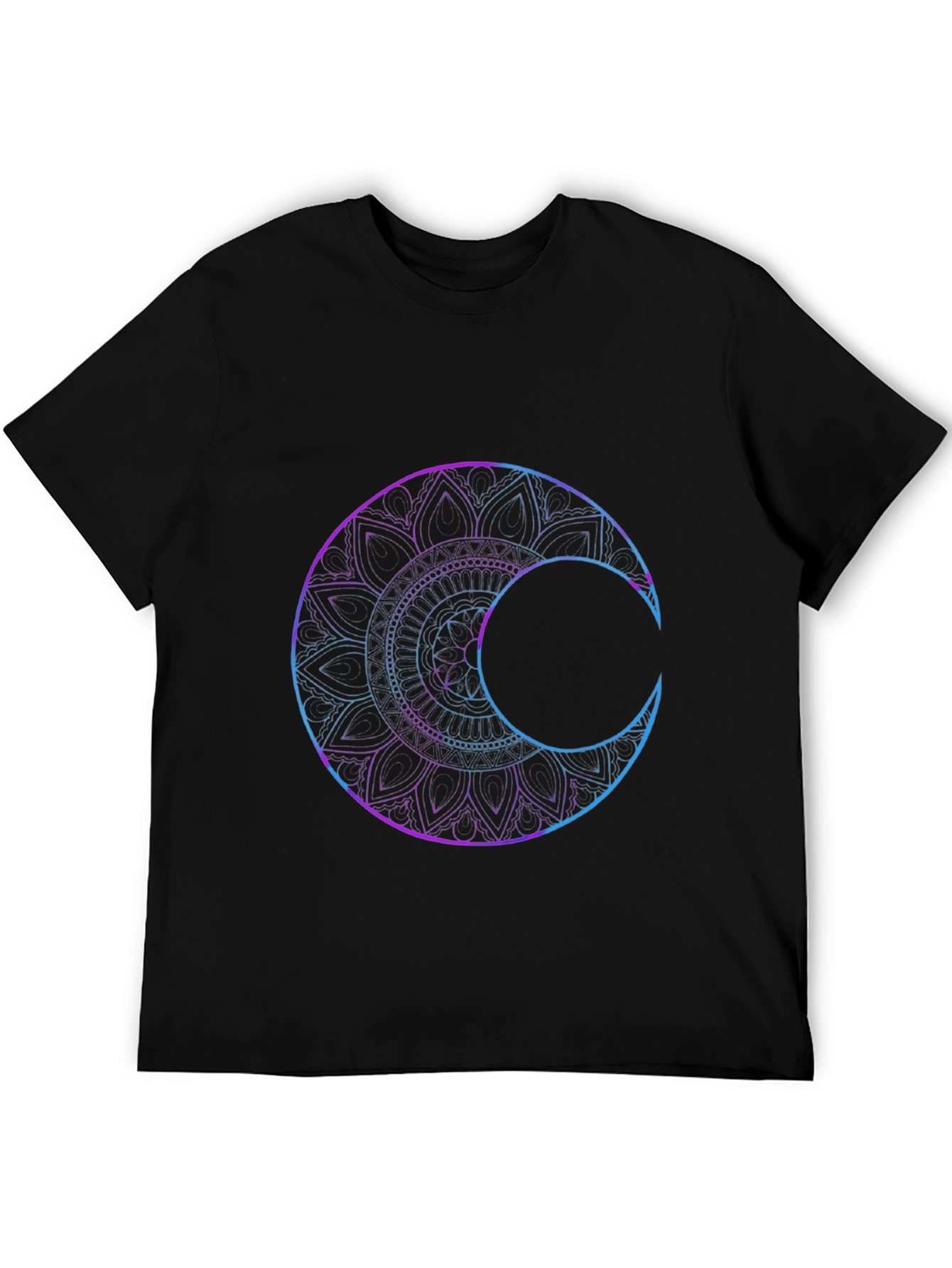 Mystic Mandala Moon Graphic T-Shirt