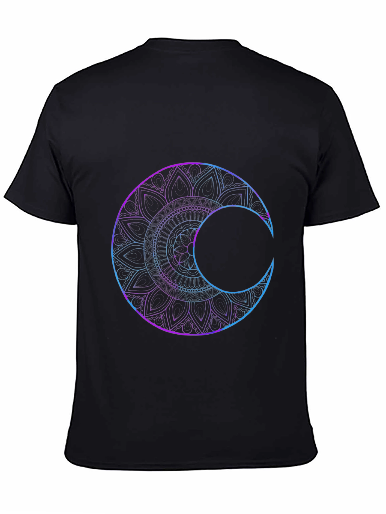 Mystic Mandala Moon Graphic T-Shirt