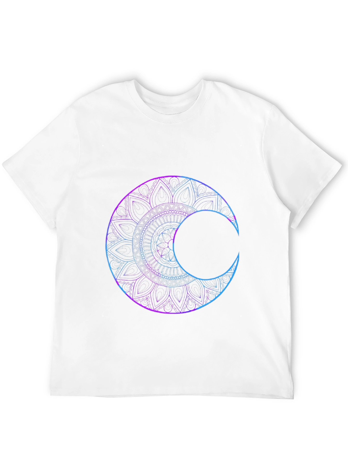 Mystic Mandala Moon Graphic T-Shirt