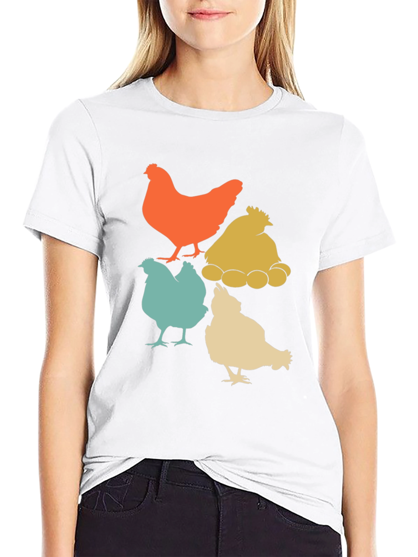 Retro Chicken T-Shirt: Farmhouse Style Tee