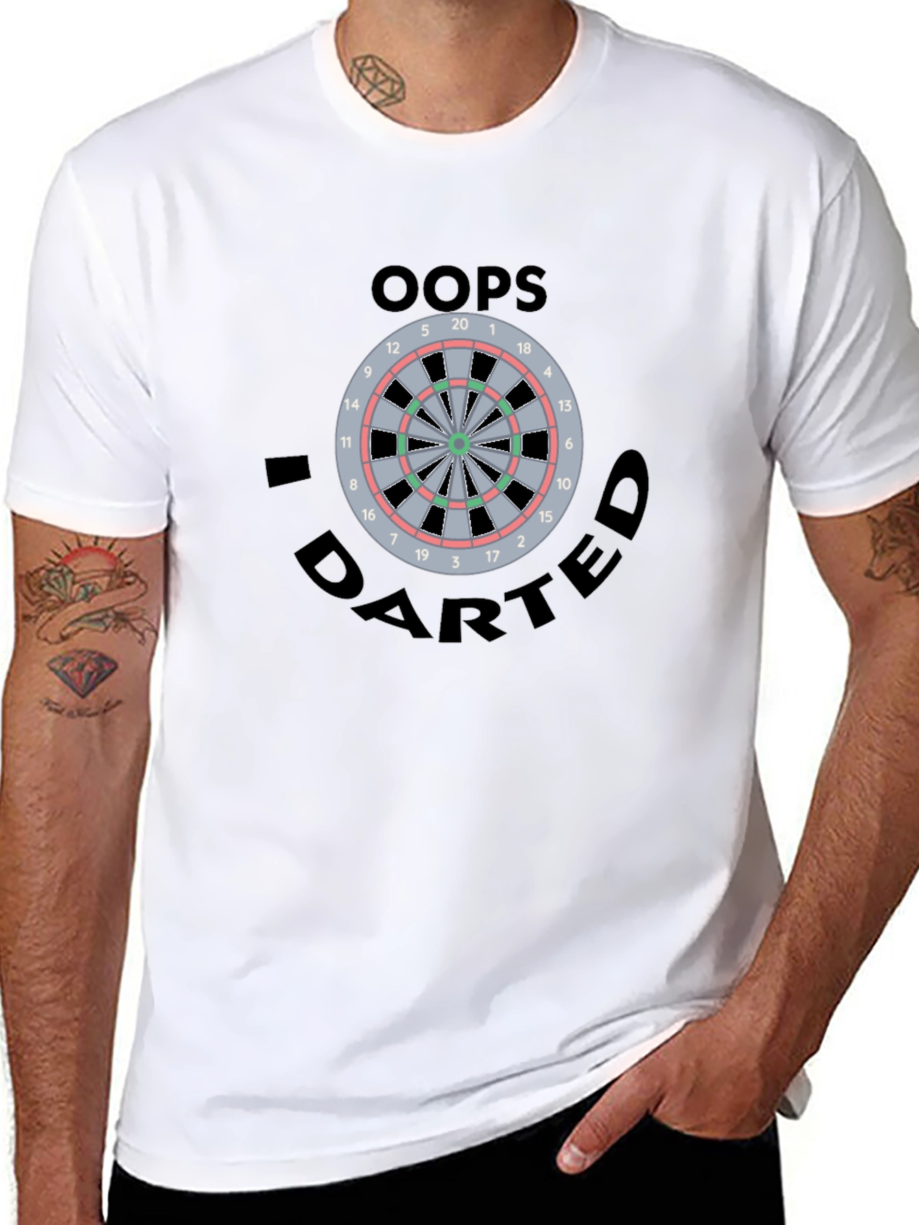 Oops I Darted T-Shirt - Dartboard Tee