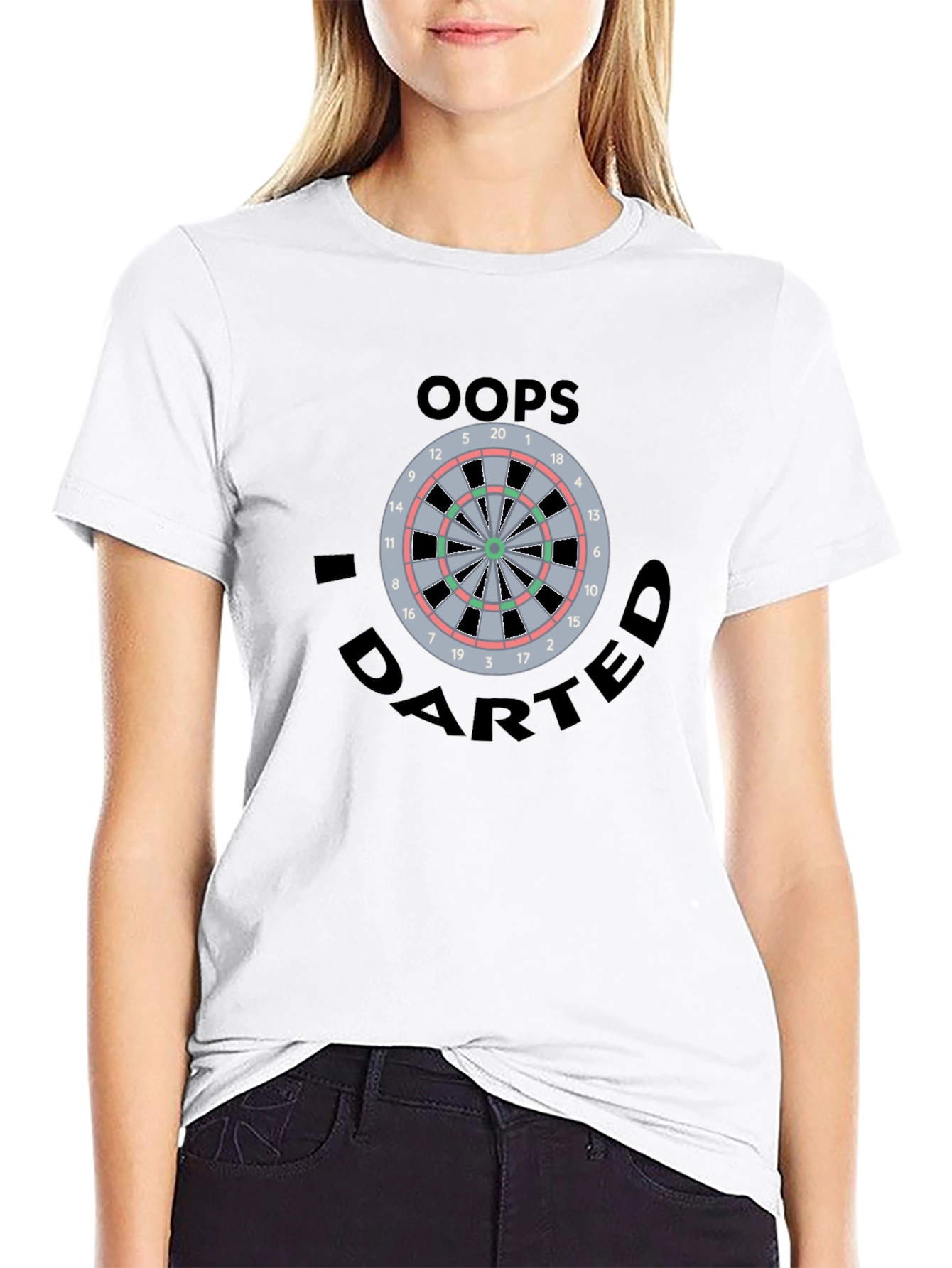 Oops I Darted T-Shirt - Dartboard Tee