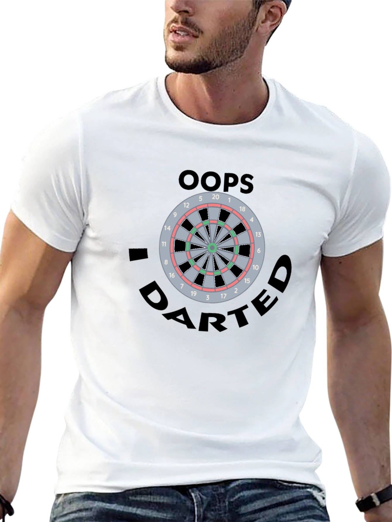 Oops I Darted T-Shirt - Dartboard Tee