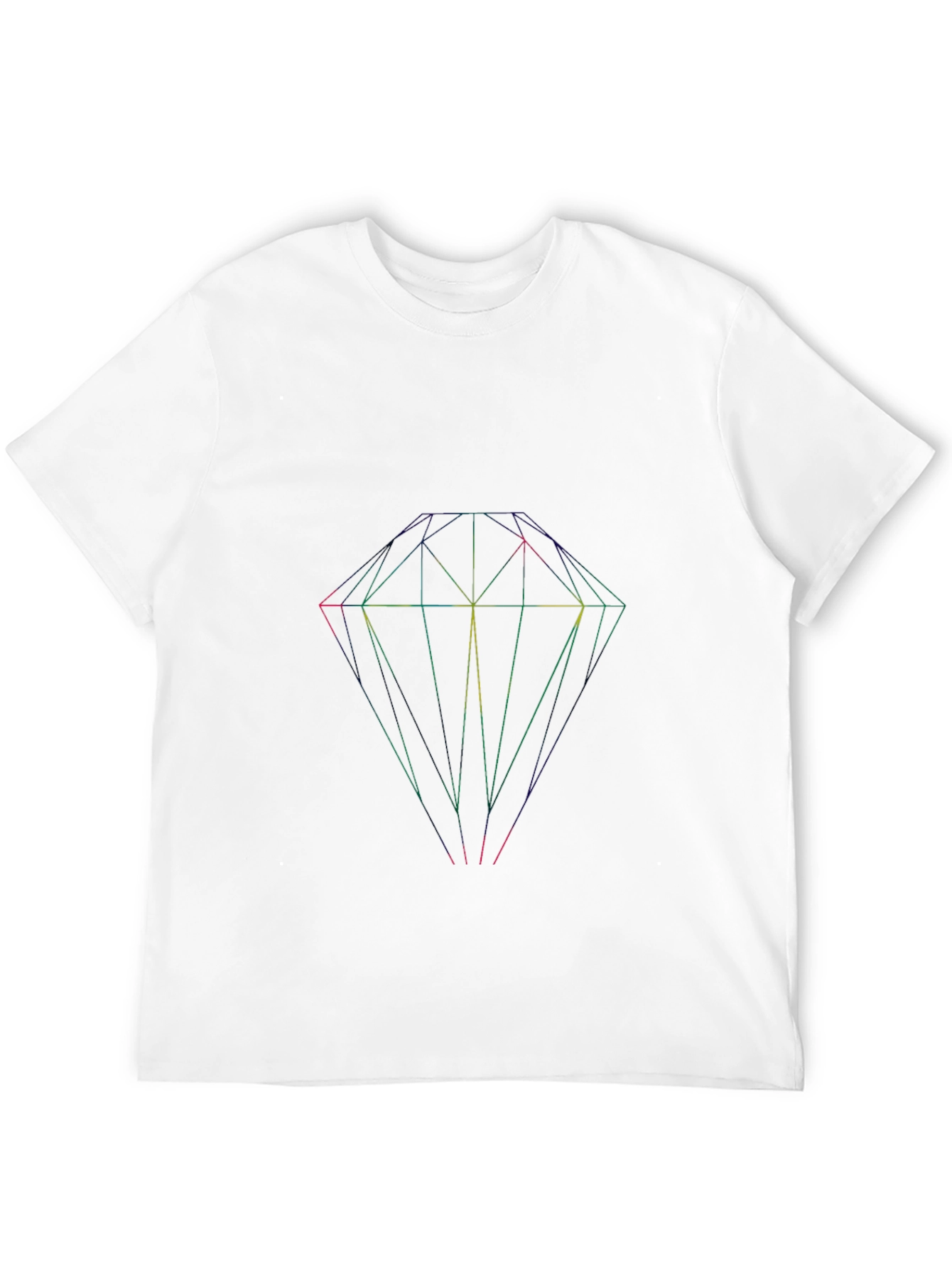 Geometric Diamond Black T-Shirt