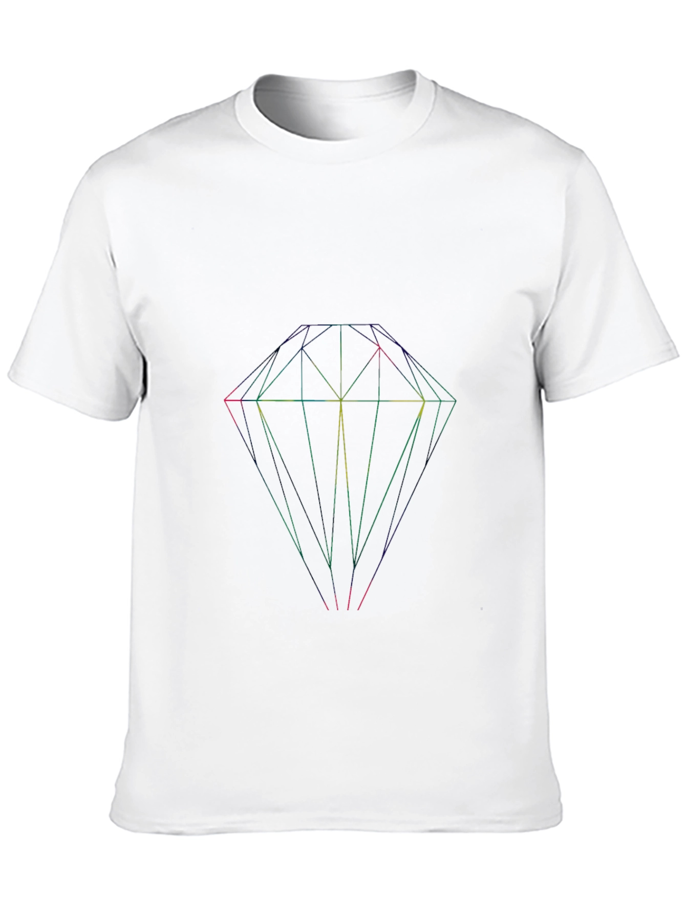 Geometric Diamond Black T-Shirt