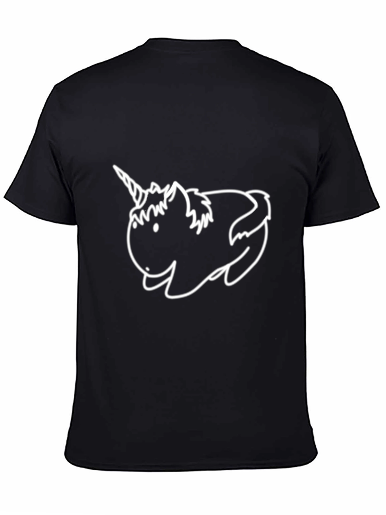 Unicorn Kawaii Black T-Shirt