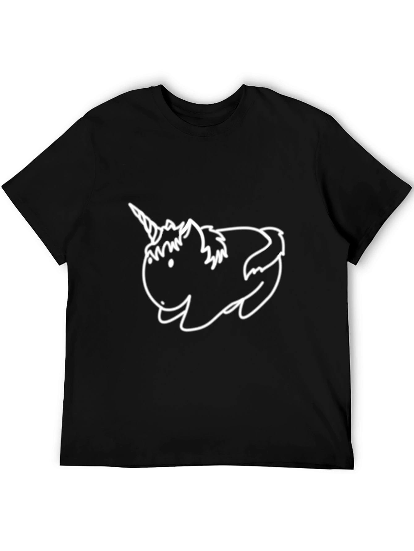 Unicorn Kawaii Black T-Shirt