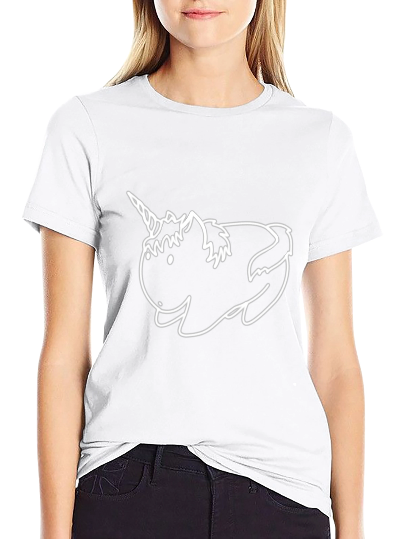 Unicorn Kawaii Black T-Shirt