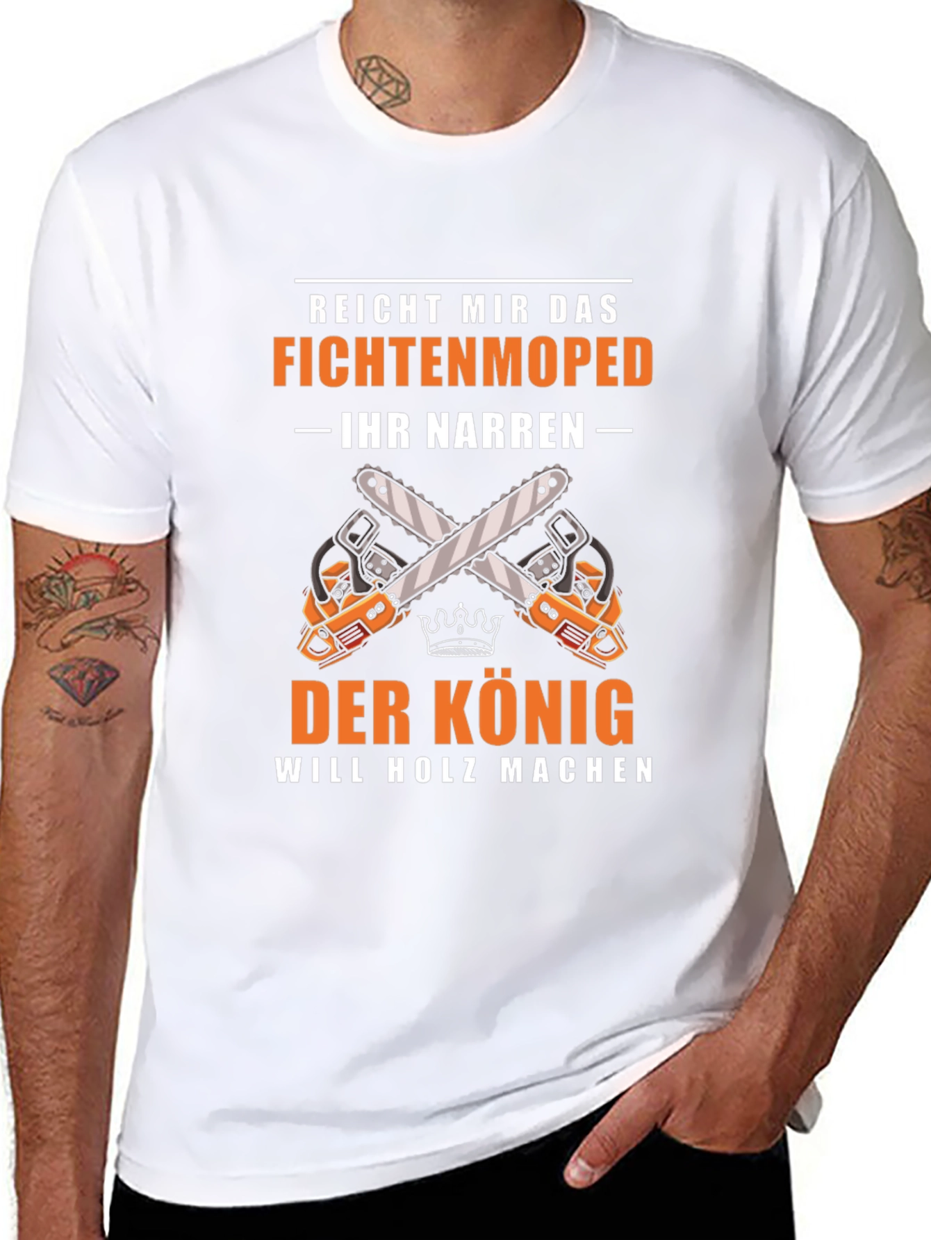 Fichtenmoped T-Shirt: The King Will Make Wood Graphic Tee
