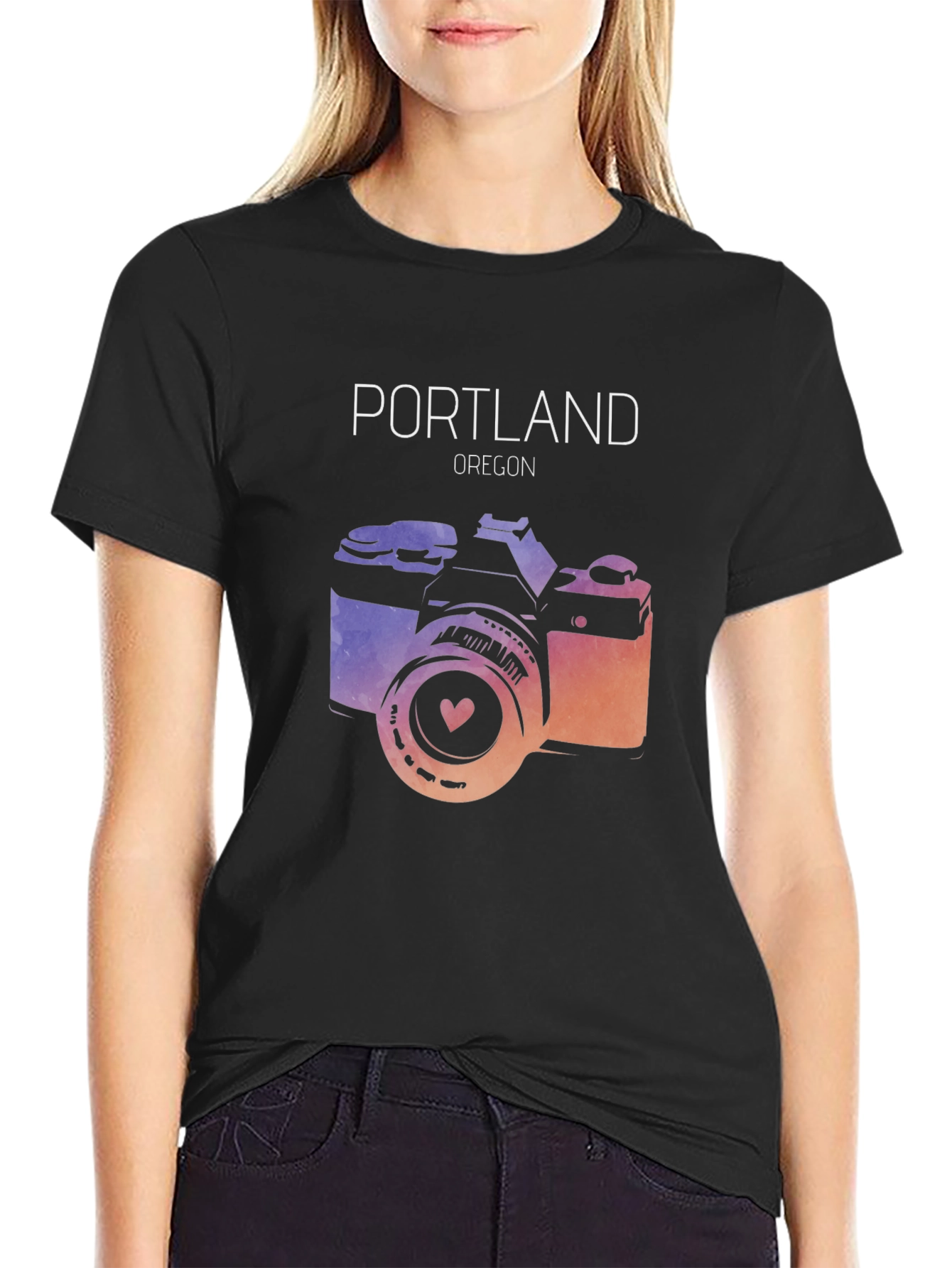 Portland Oregon Camera Graphic T-Shirt