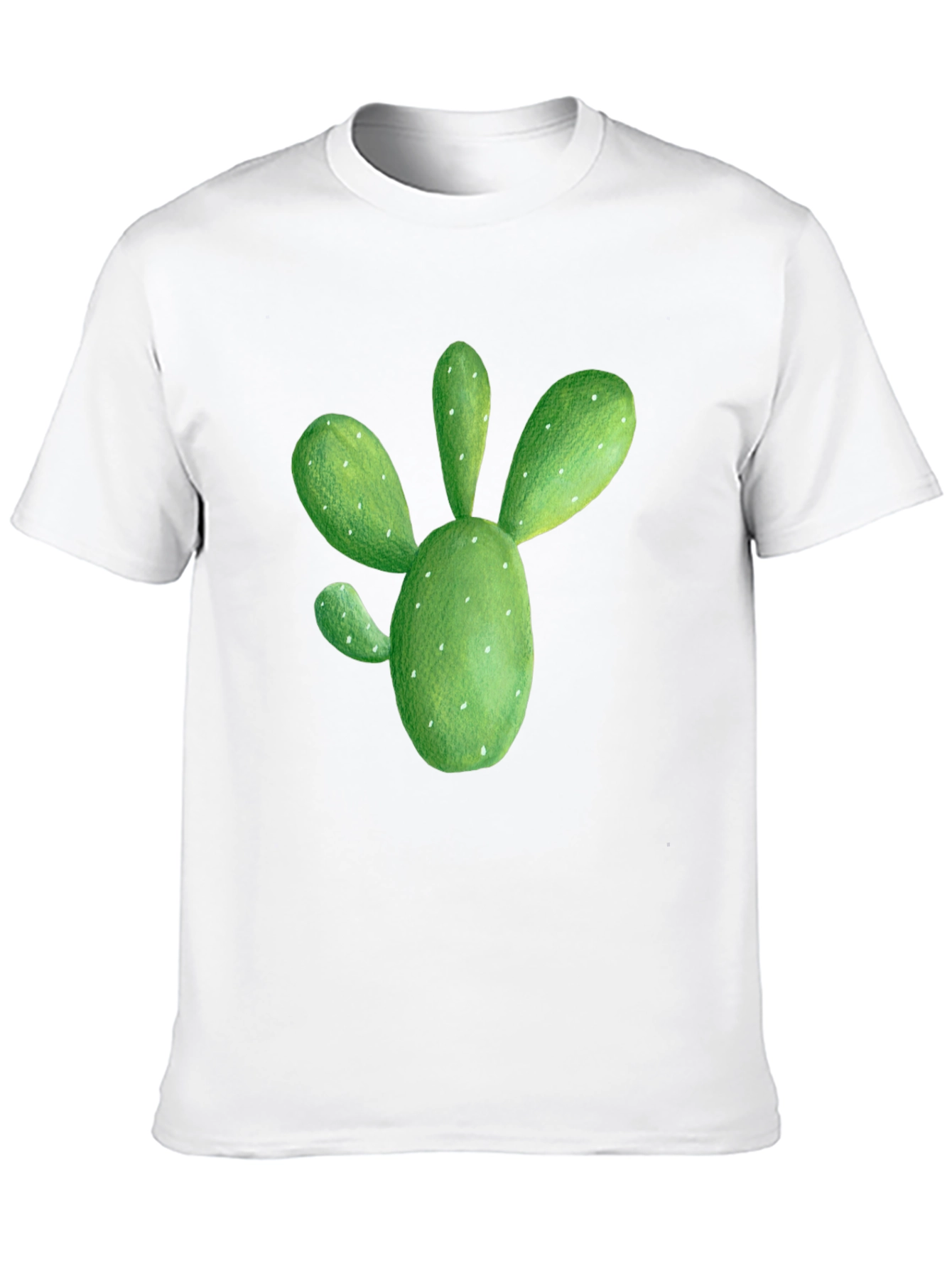 Cactus Graphic Tee - Black Cotton T-Shirt