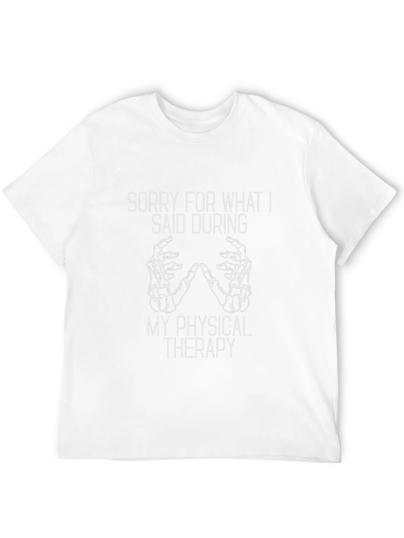 Funny Physical Therapy T-Shirt - Skeleton Hands Tee