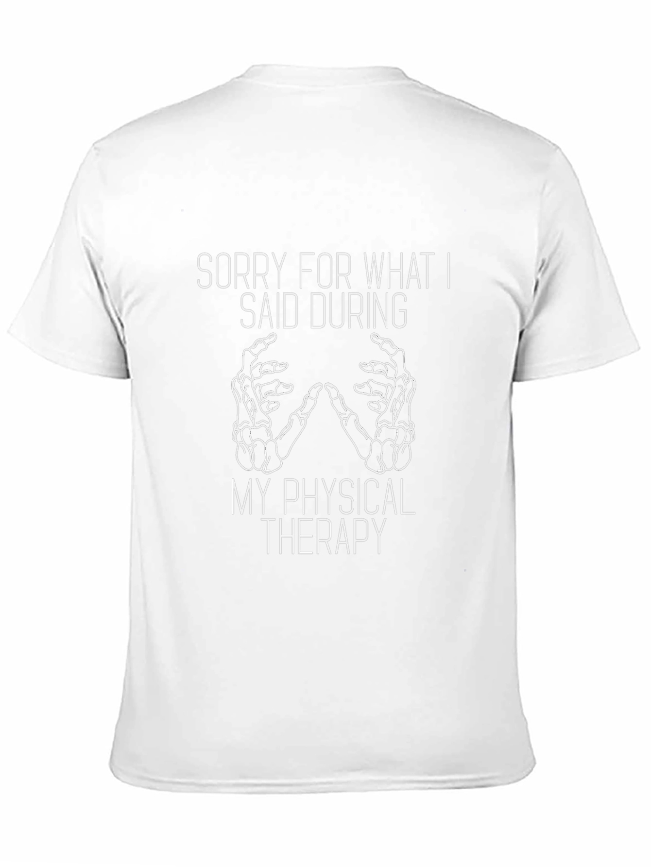 Funny Physical Therapy T-Shirt - Skeleton Hands Tee