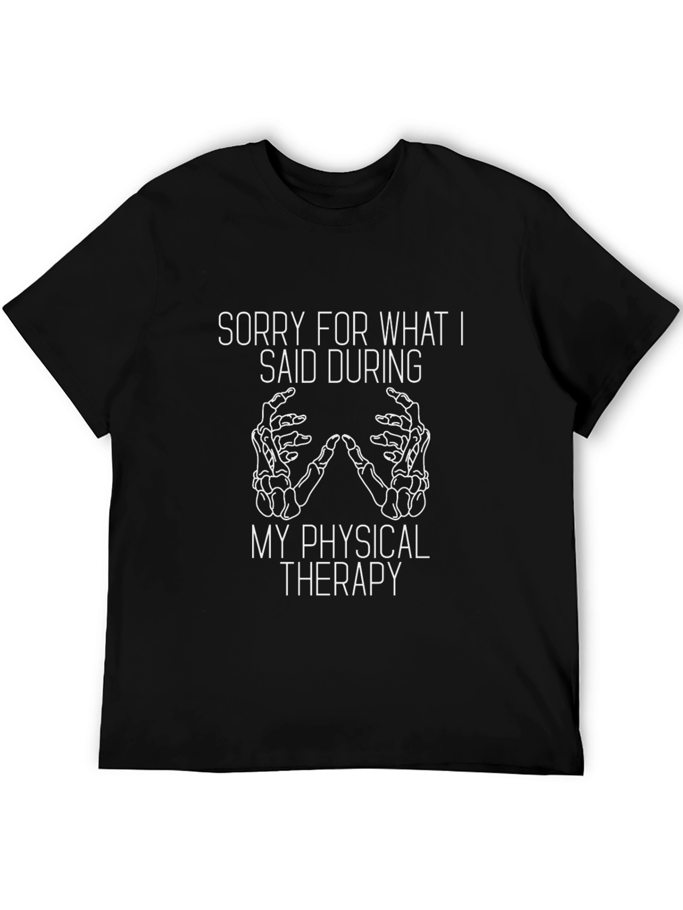 Funny Physical Therapy T-Shirt - Skeleton Hands Tee
