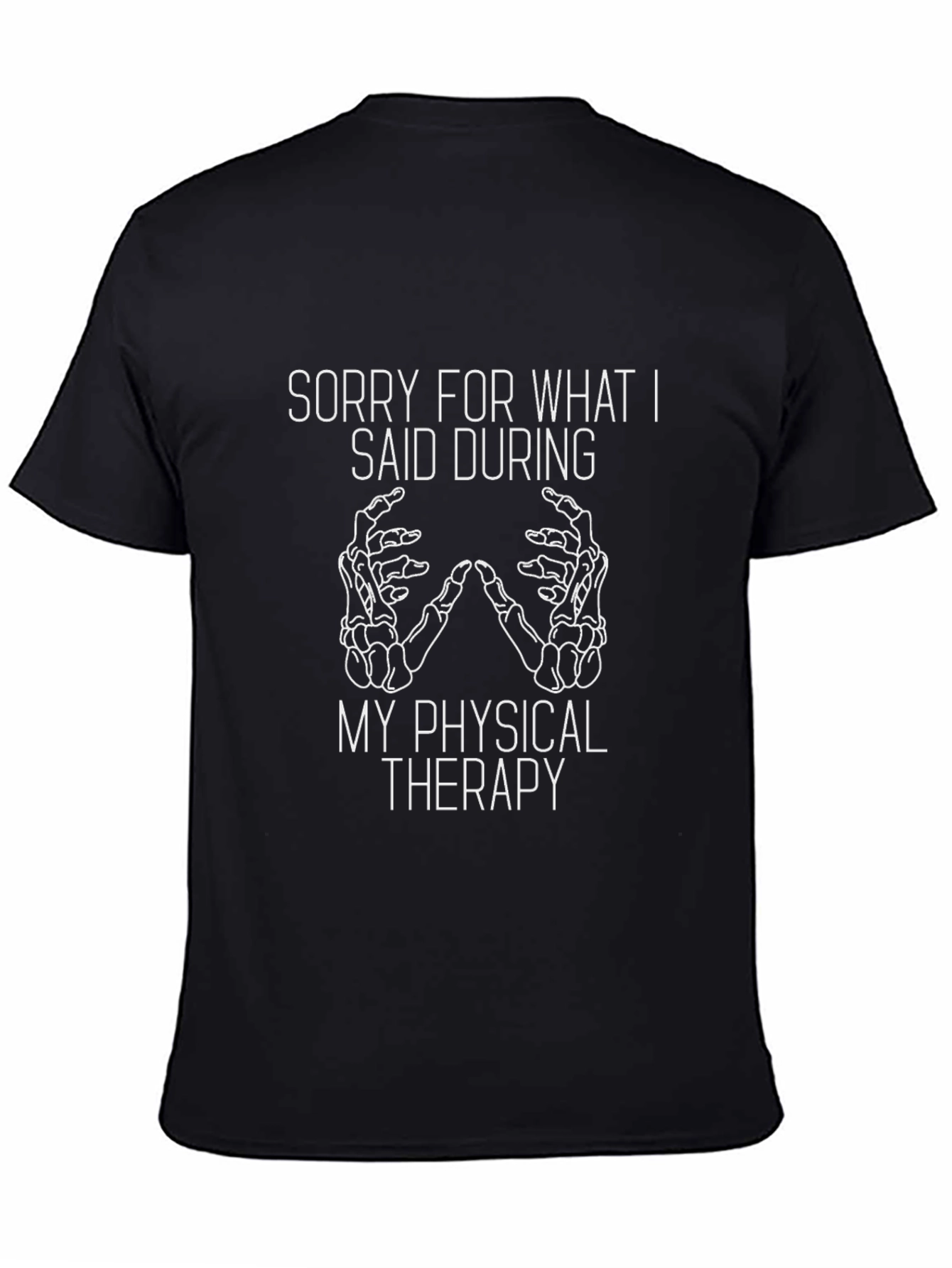 Funny Physical Therapy T-Shirt - Skeleton Hands Tee