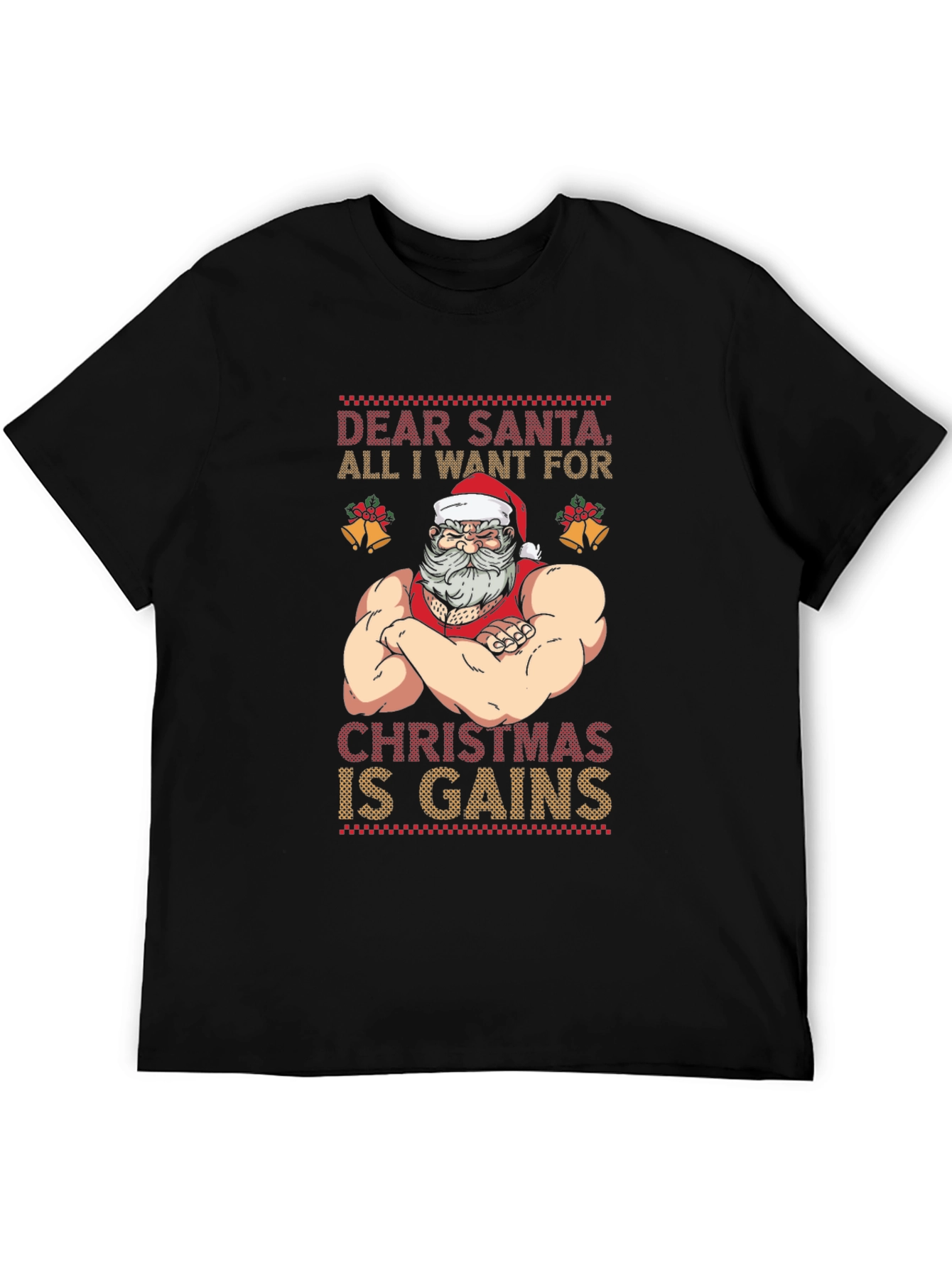 Funny Santa Christmas Gains T-Shirt
