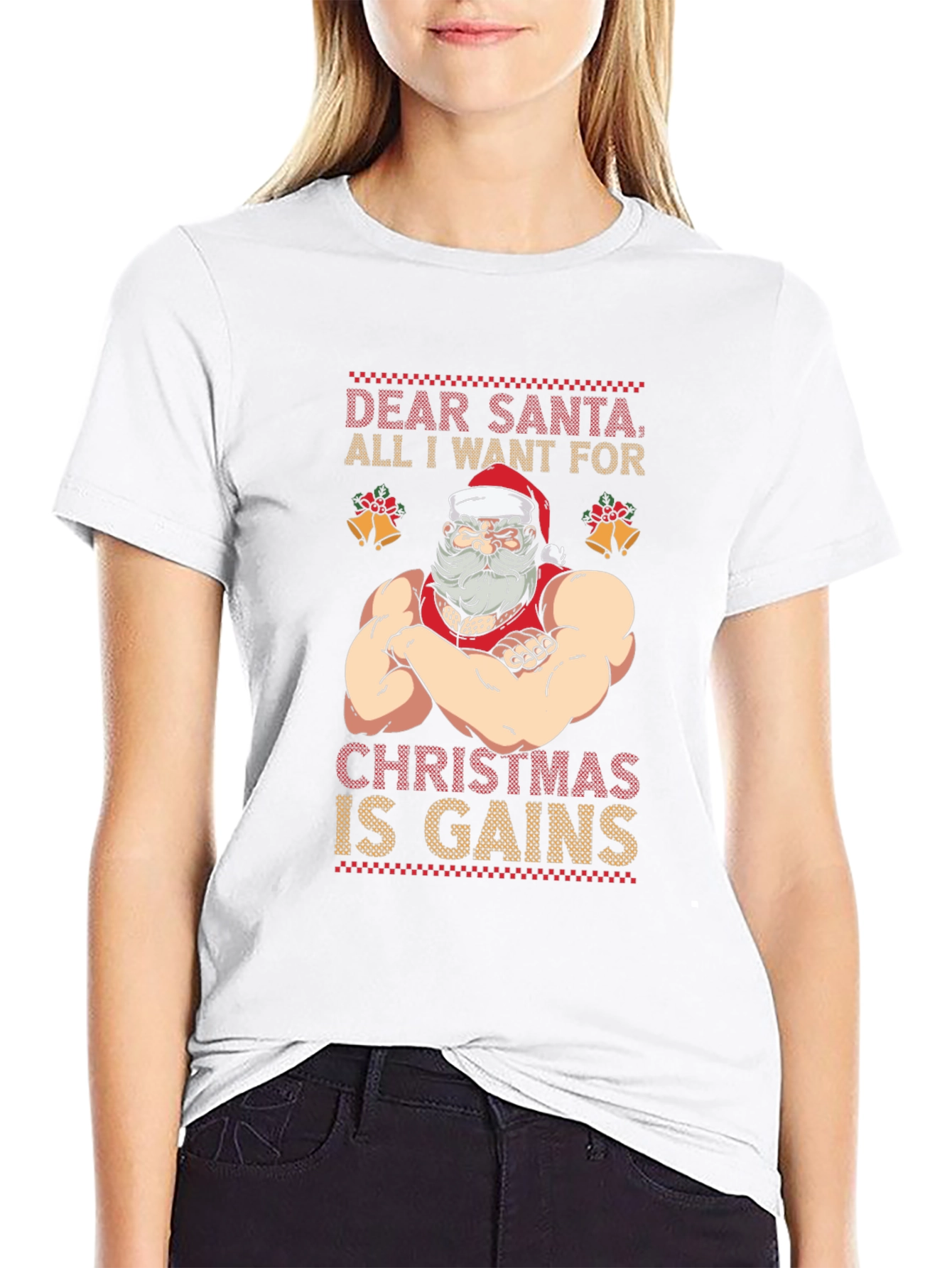 Funny Santa Christmas Gains T-Shirt
