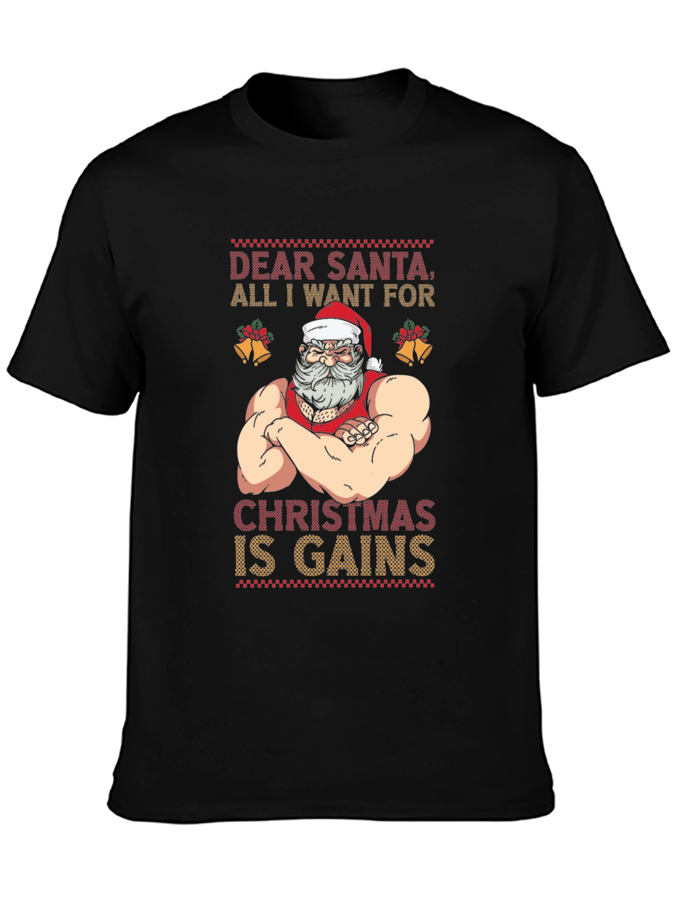 Funny Santa Christmas Gains T-Shirt