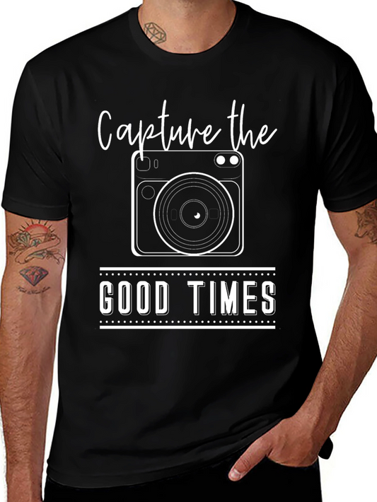 Capture the Good Times Black Graphic Tee