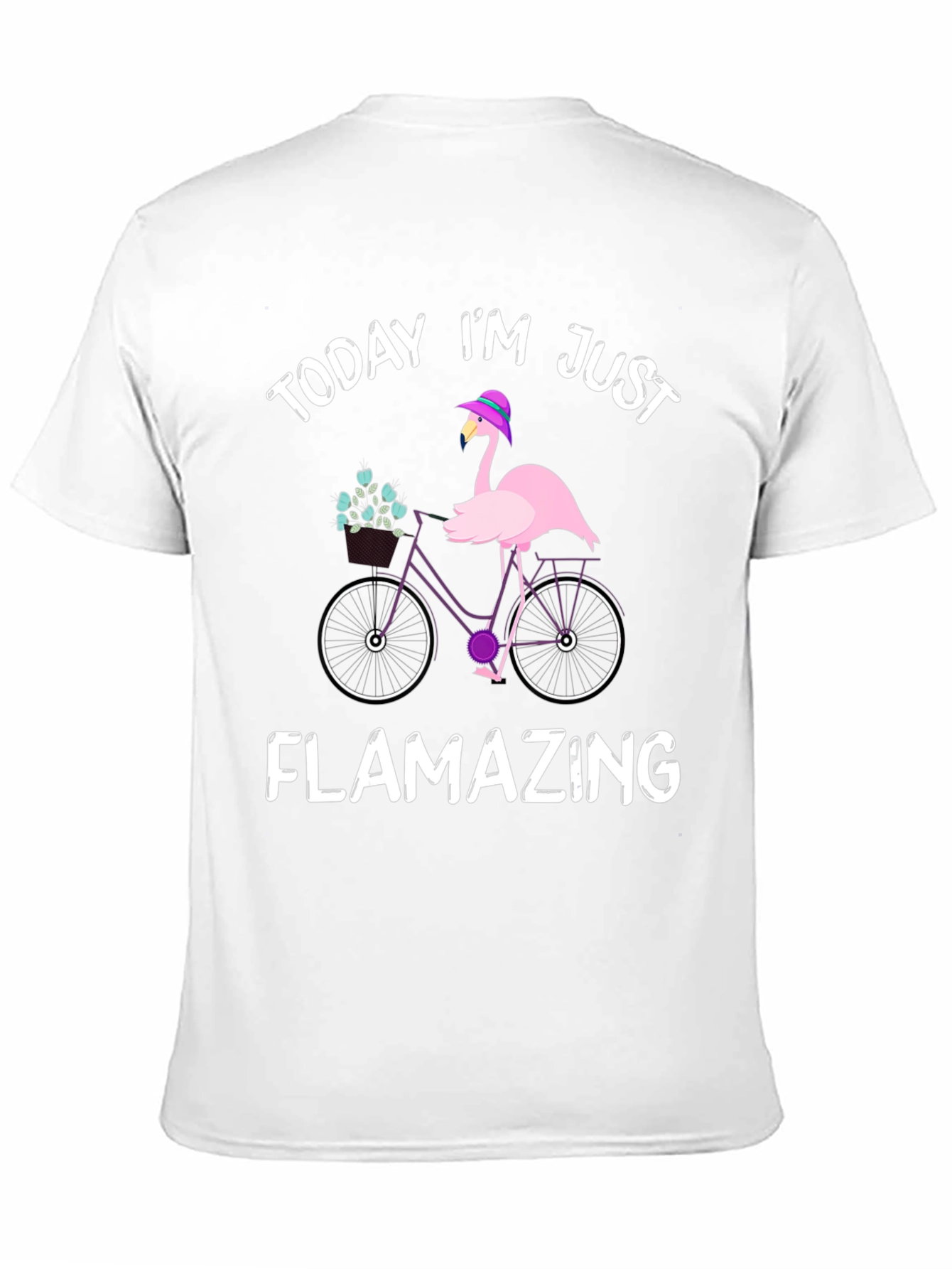 Flamazing Flamingo Bicycle Graphic Tee
