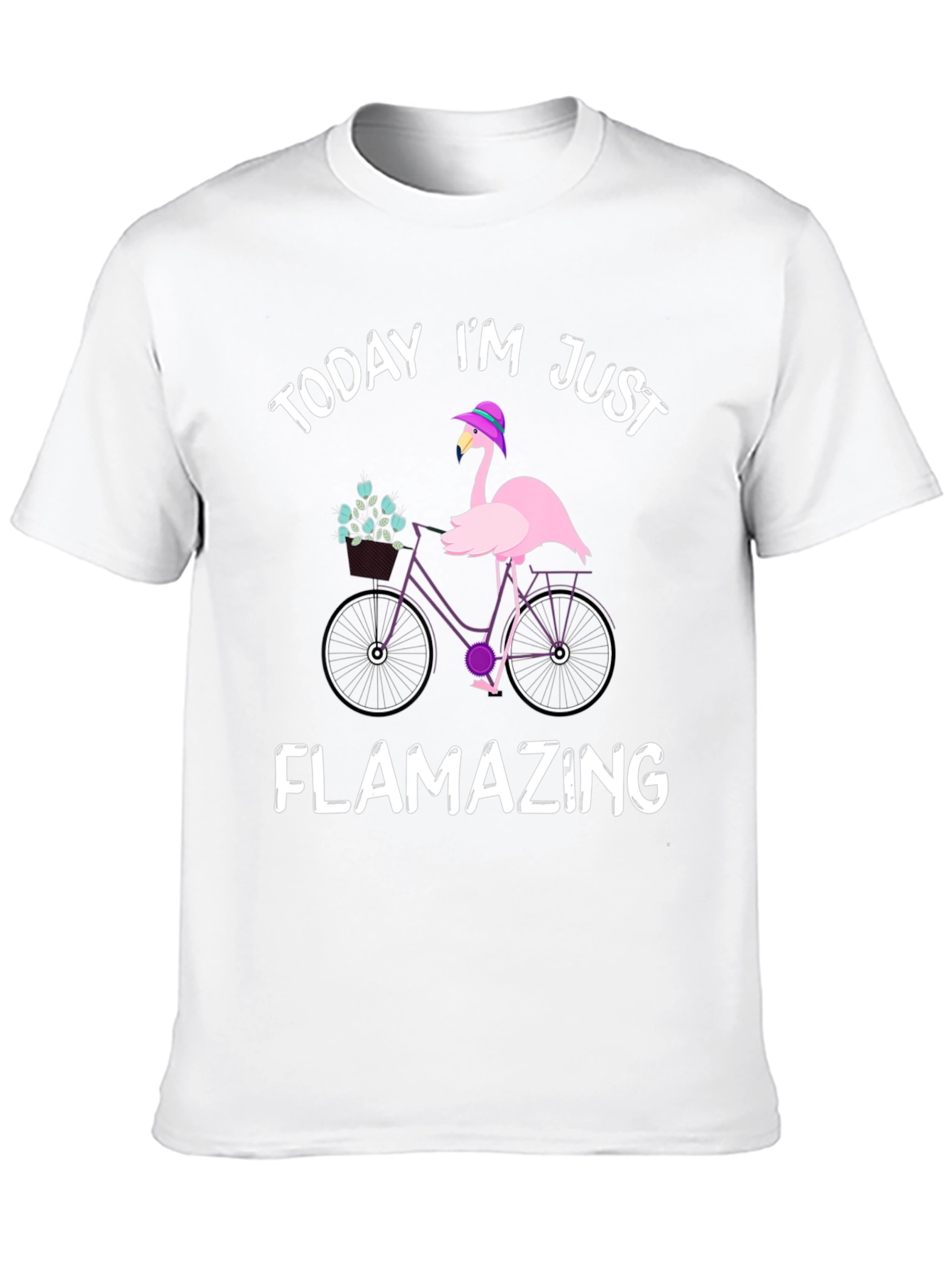 Flamazing Flamingo Bicycle Graphic Tee