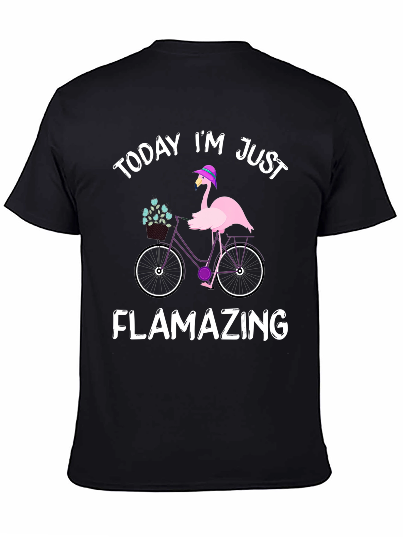Flamazing Flamingo Bicycle Graphic Tee