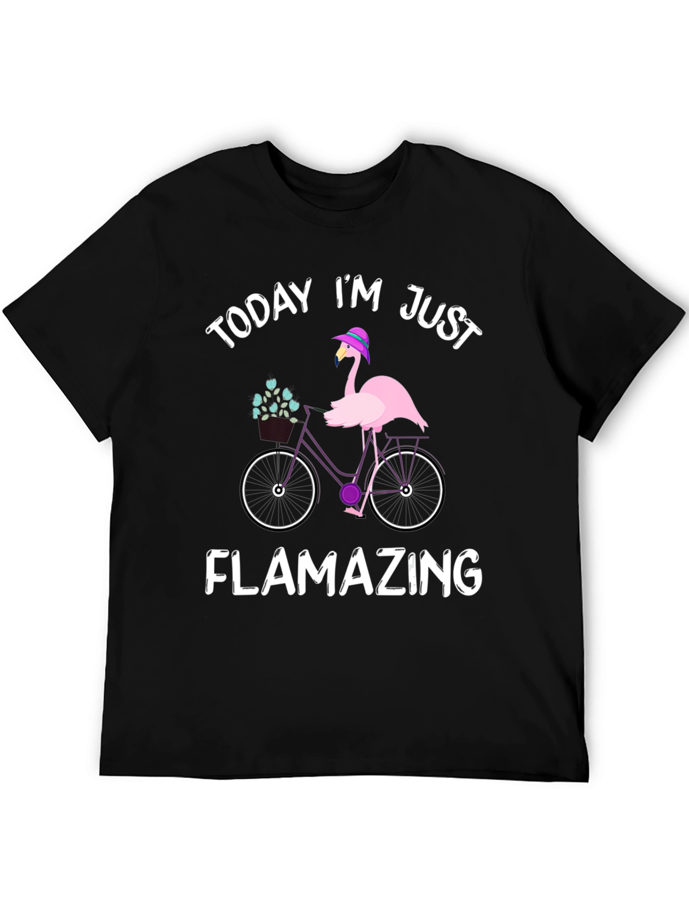 Flamazing Flamingo Bicycle Graphic Tee
