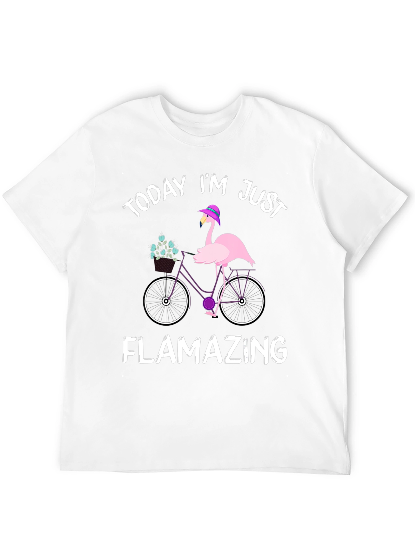 Flamazing Flamingo Bicycle Graphic Tee
