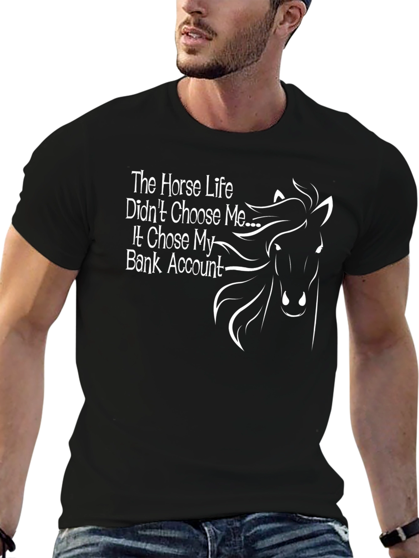Horse Life Graphic Tee - Funny Equestrian Shirt