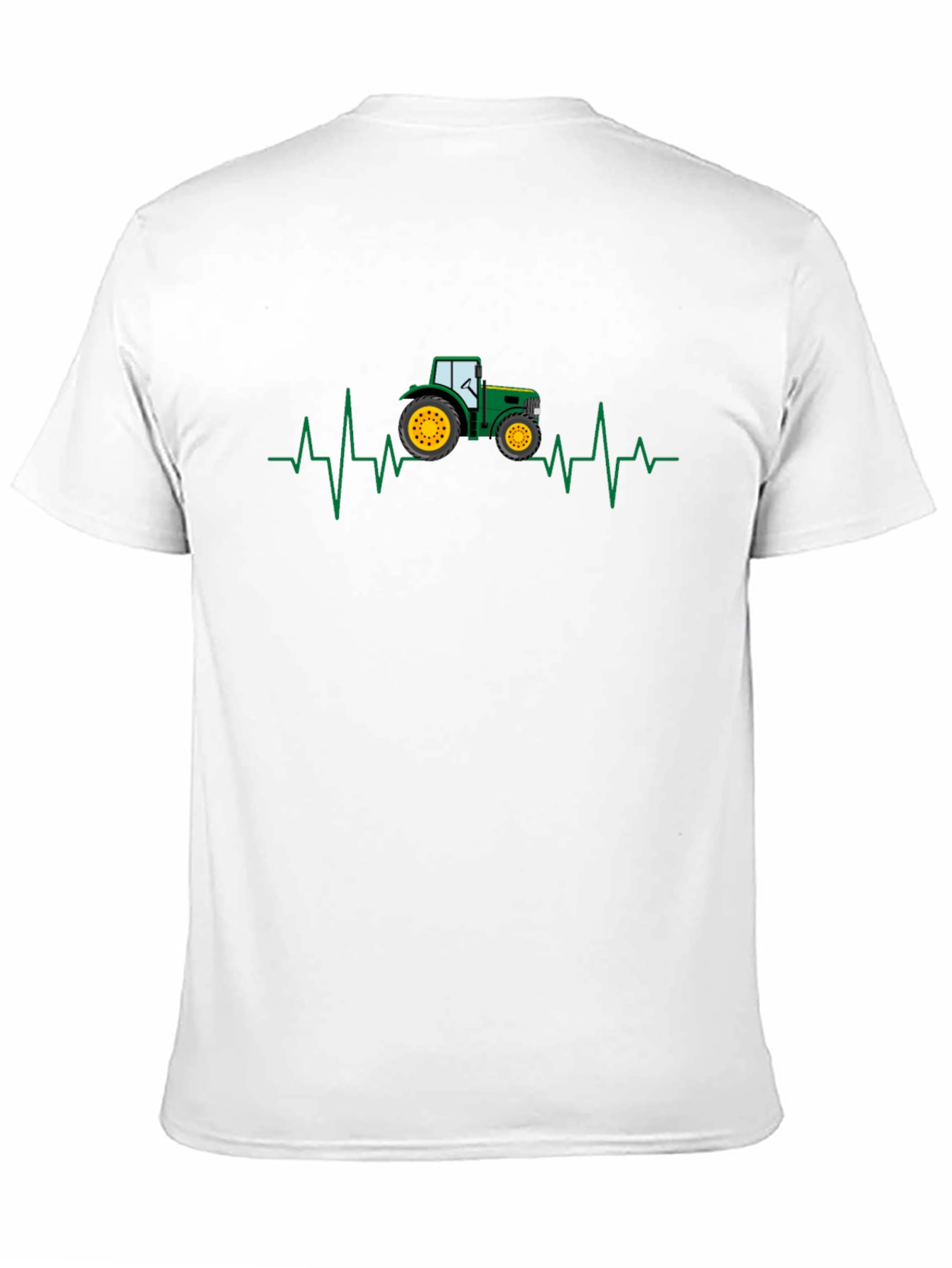 Tractor Heartbeat Graphic Tee - Farm Lover Shirt