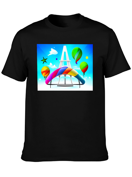 Paris Rainbow Hang Gliding T-Shirt