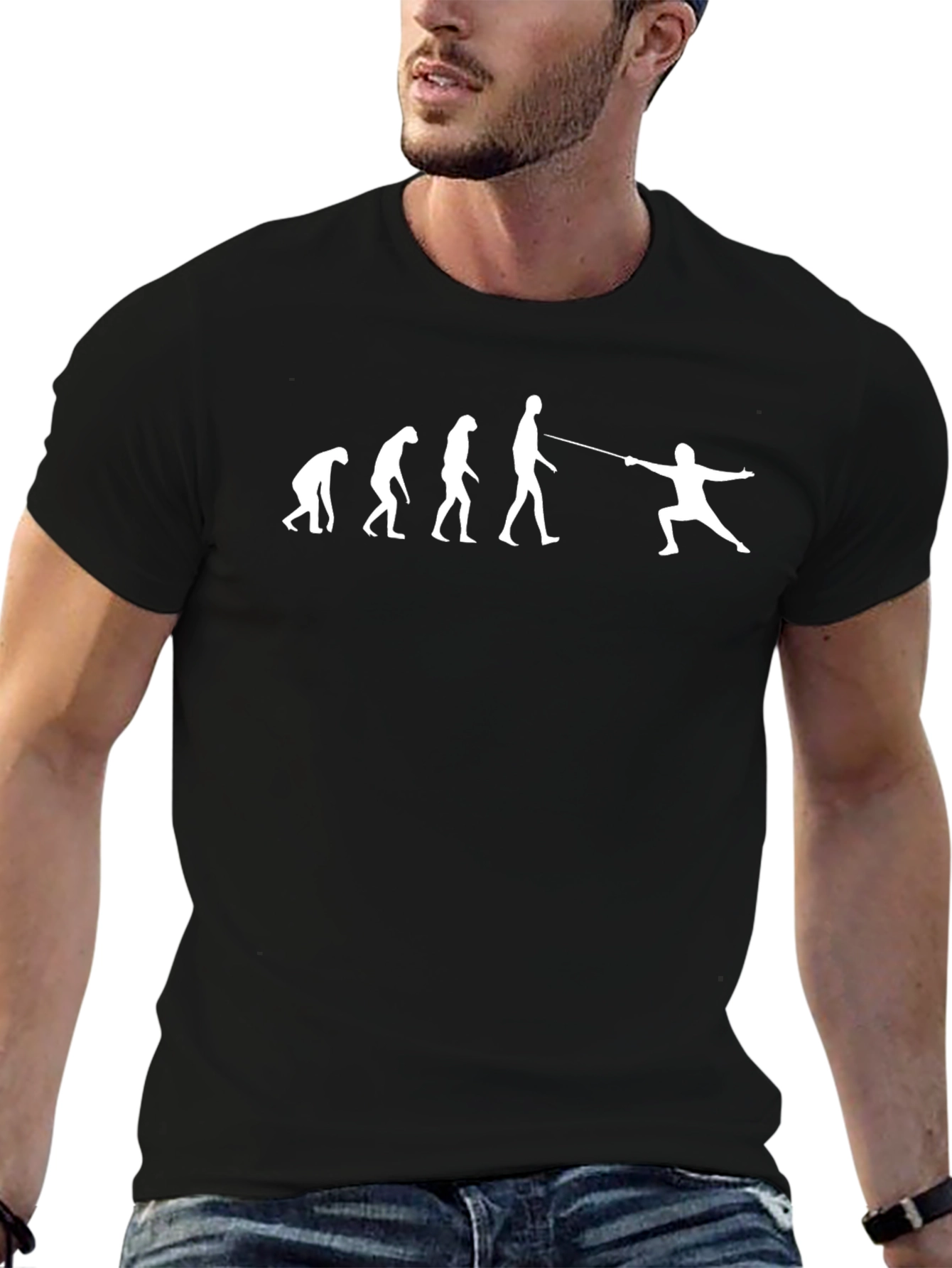Fencing Evolution Black T-Shirt