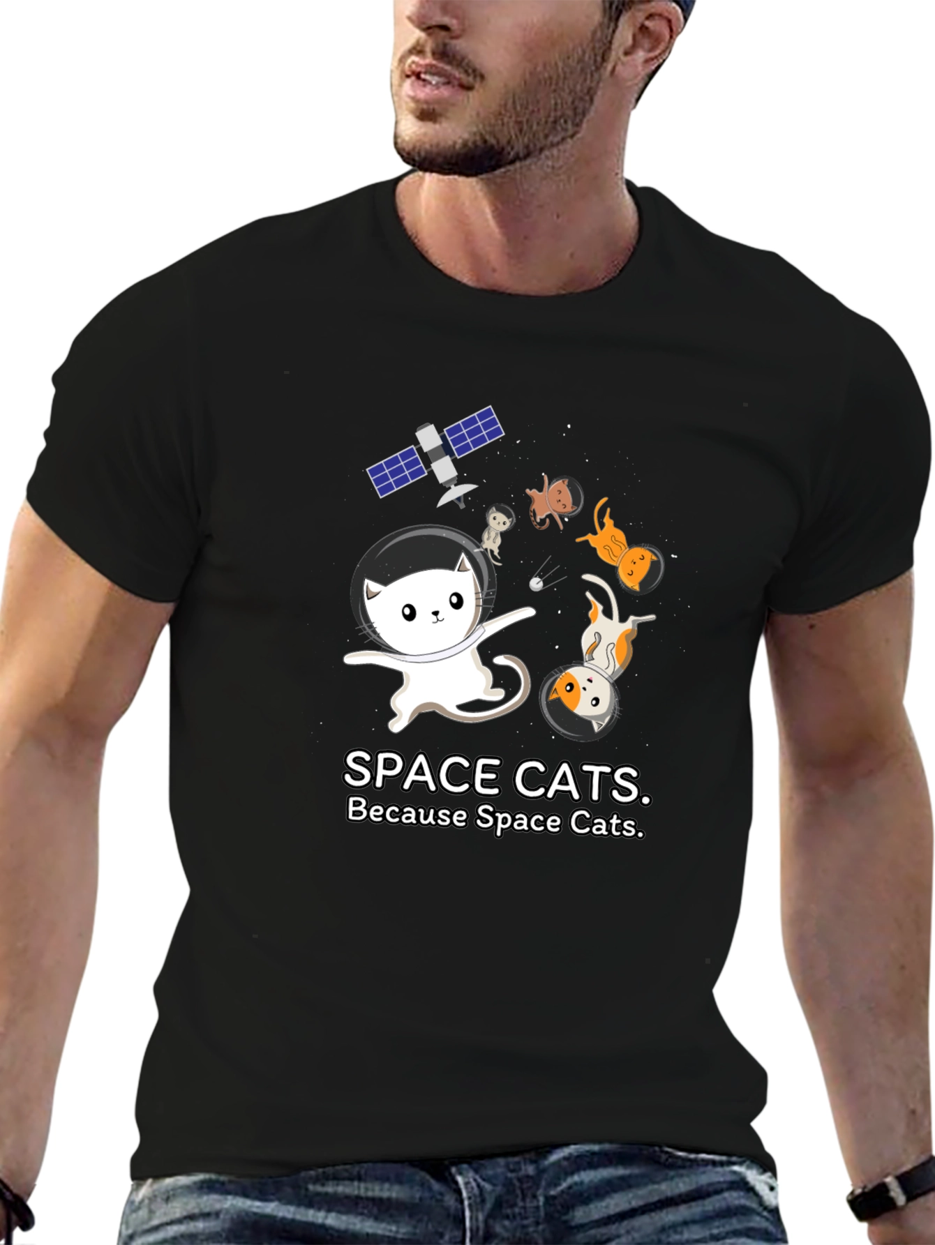 Space Cats T-Shirt - Astronaut Cat Design