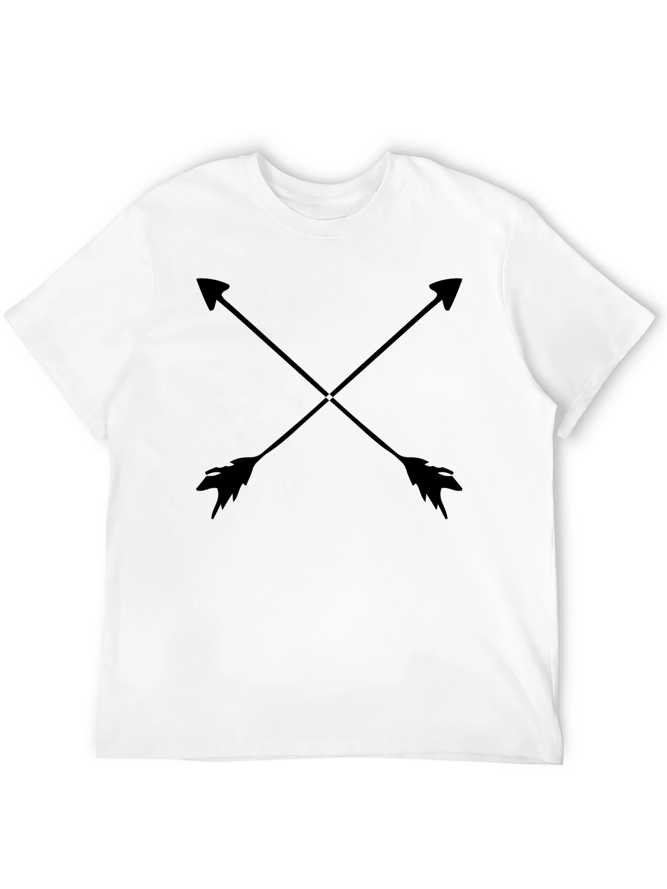 Mens Black Arrow Graphic Tee - Casual Style