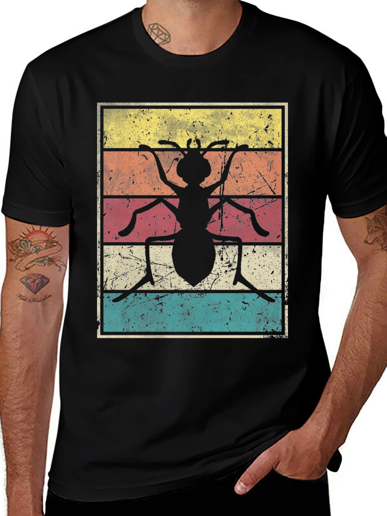 Retro Ant Graphic T-Shirt