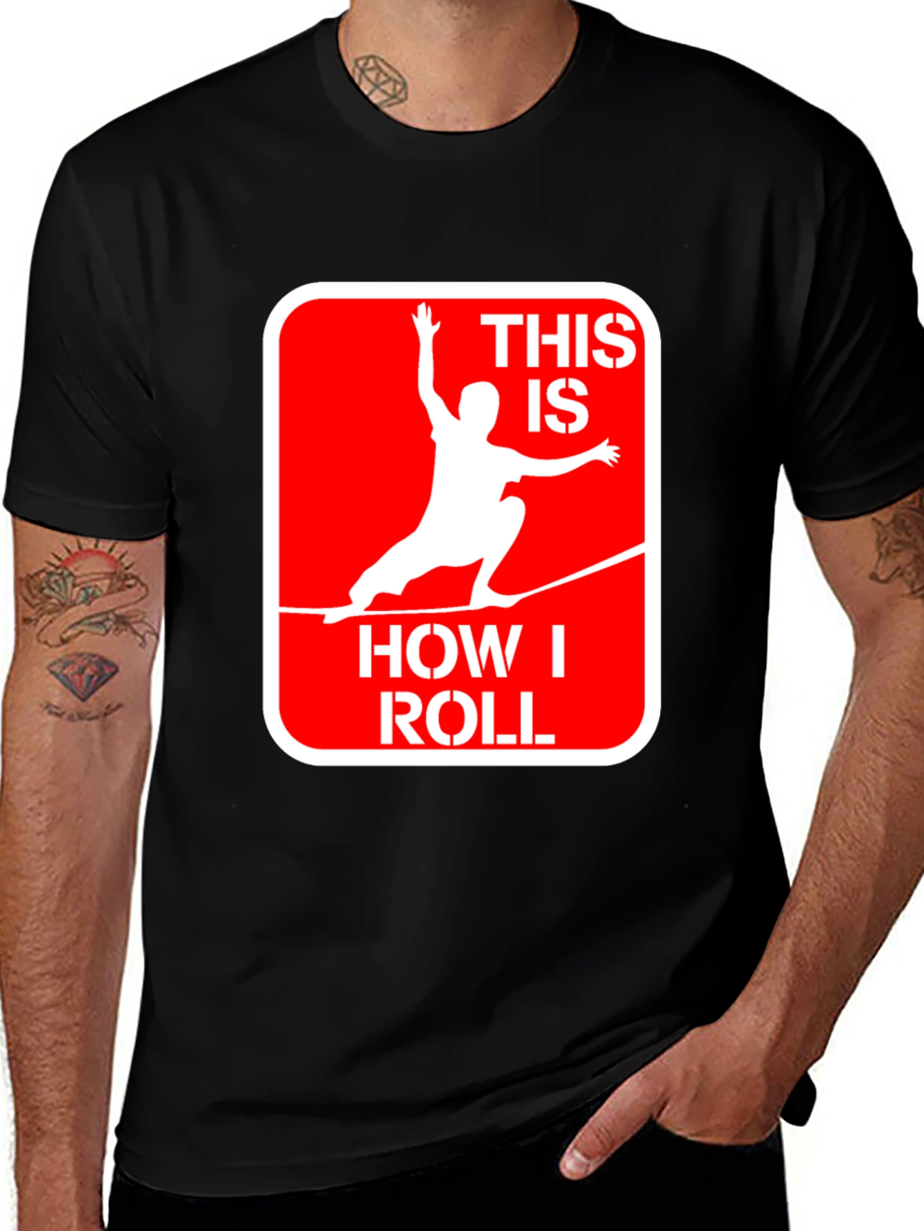 This Is How I Roll Slackline Graphic Tee
