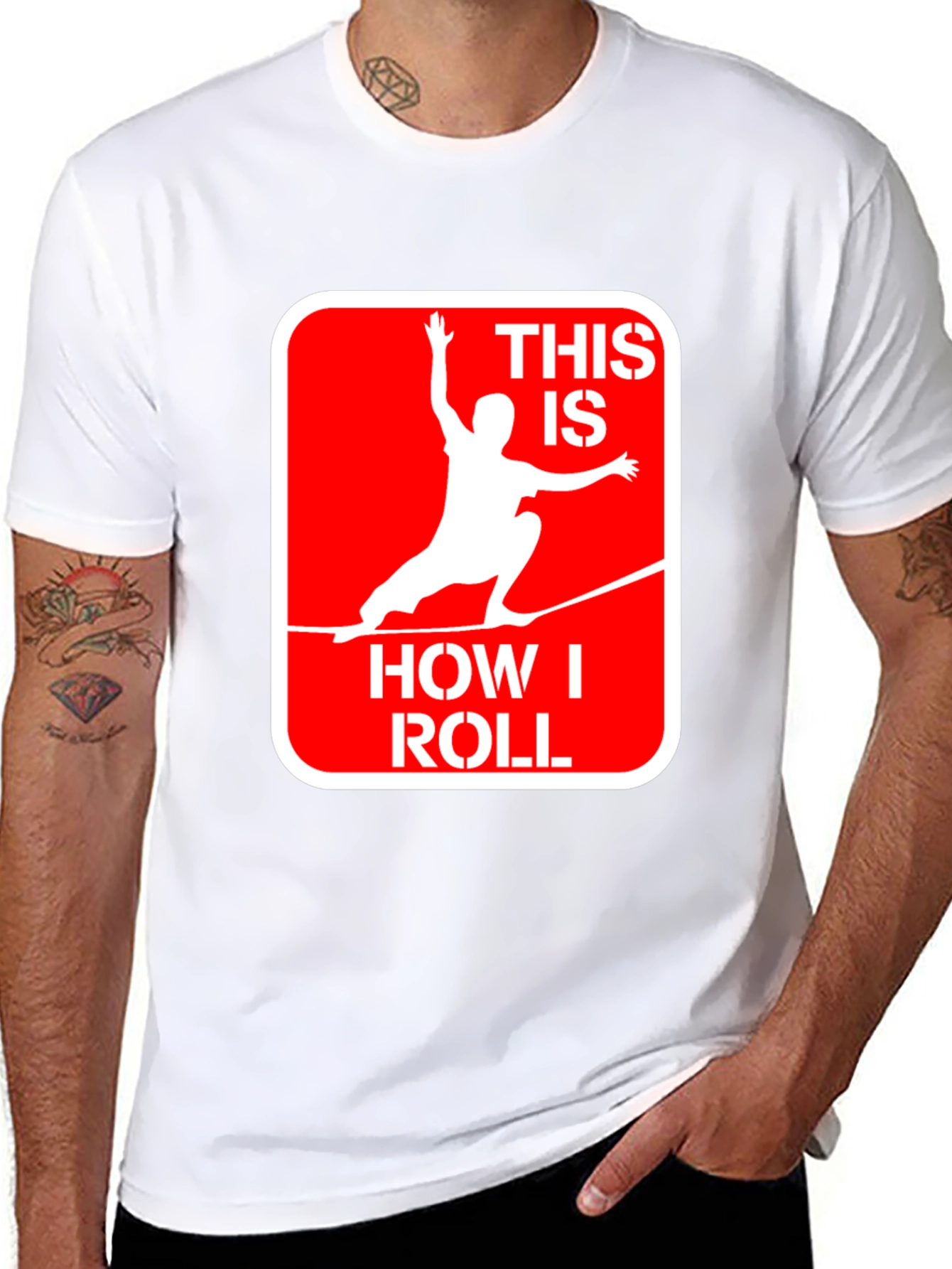 This Is How I Roll Slackline Graphic Tee