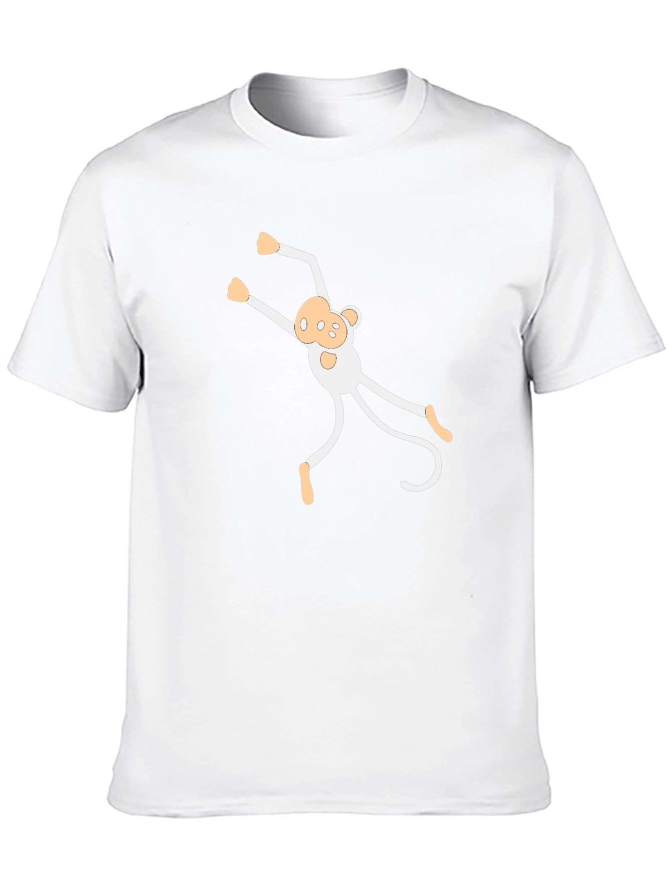 Fun Monkey Graphic Tee - Black Cotton Comfort