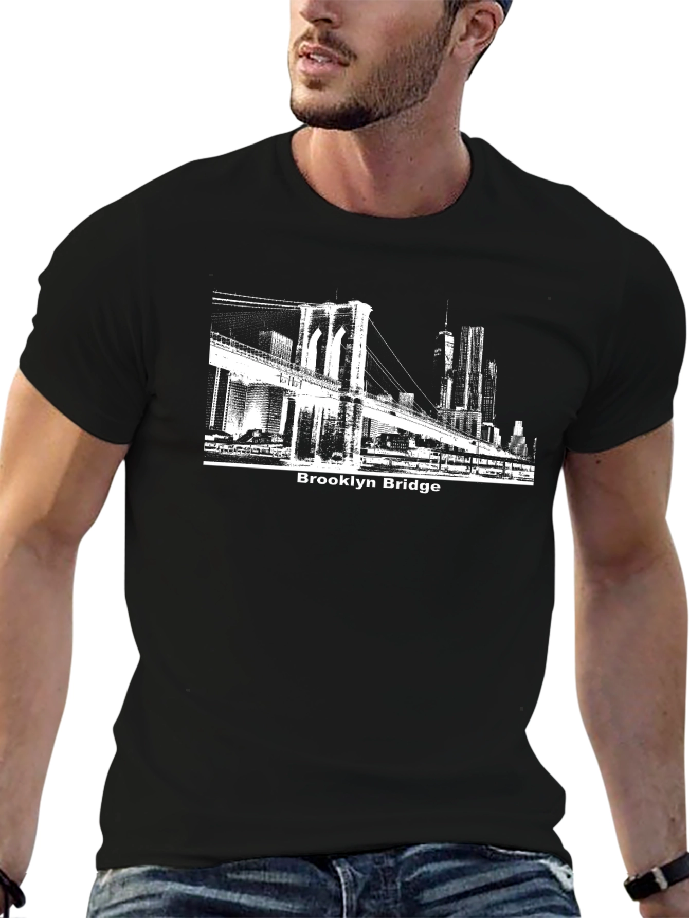 Brooklyn Bridge Graphic Tee - Black