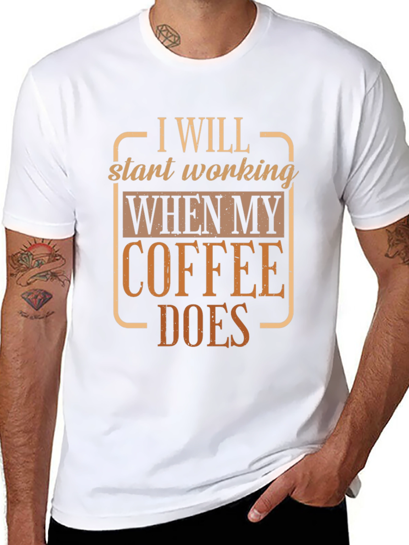 Coffee Does T-Shirt - Funny Work Tee