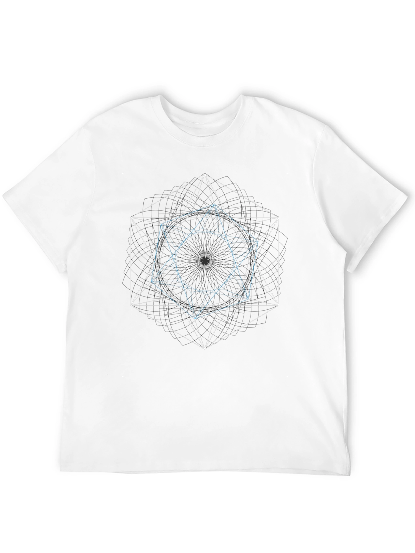 Geometric Design Black T-Shirt