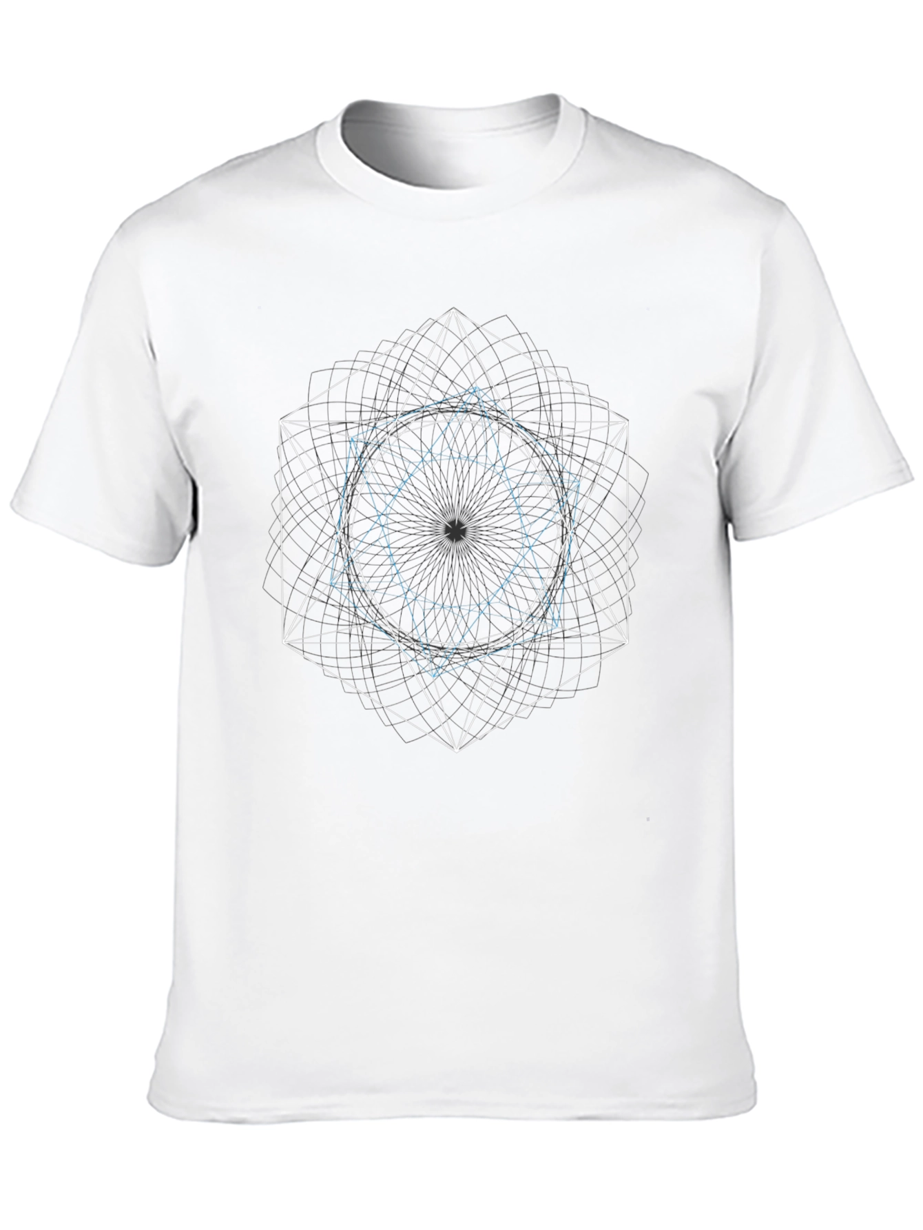Geometric Design Black T-Shirt