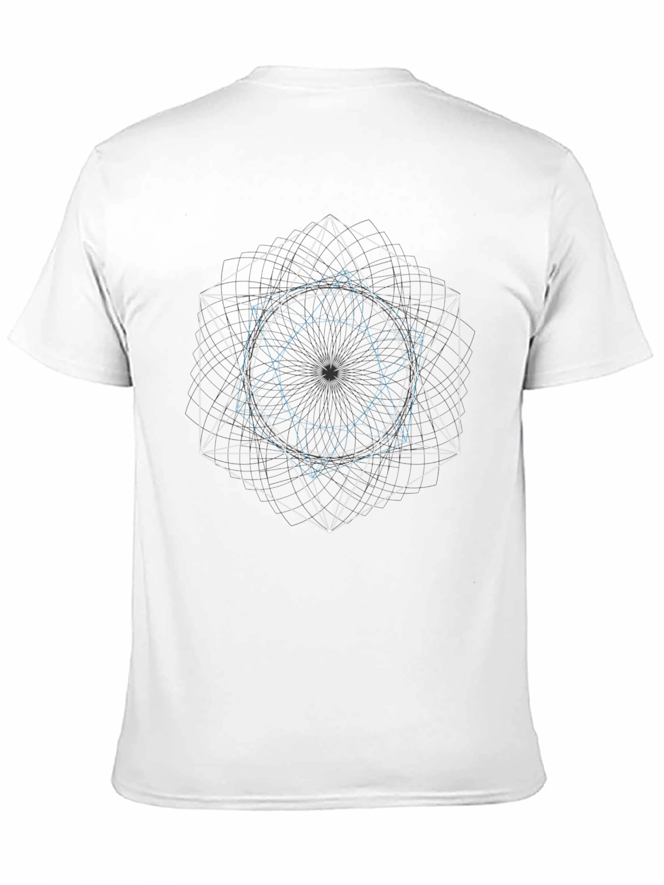 Geometric Design Black T-Shirt
