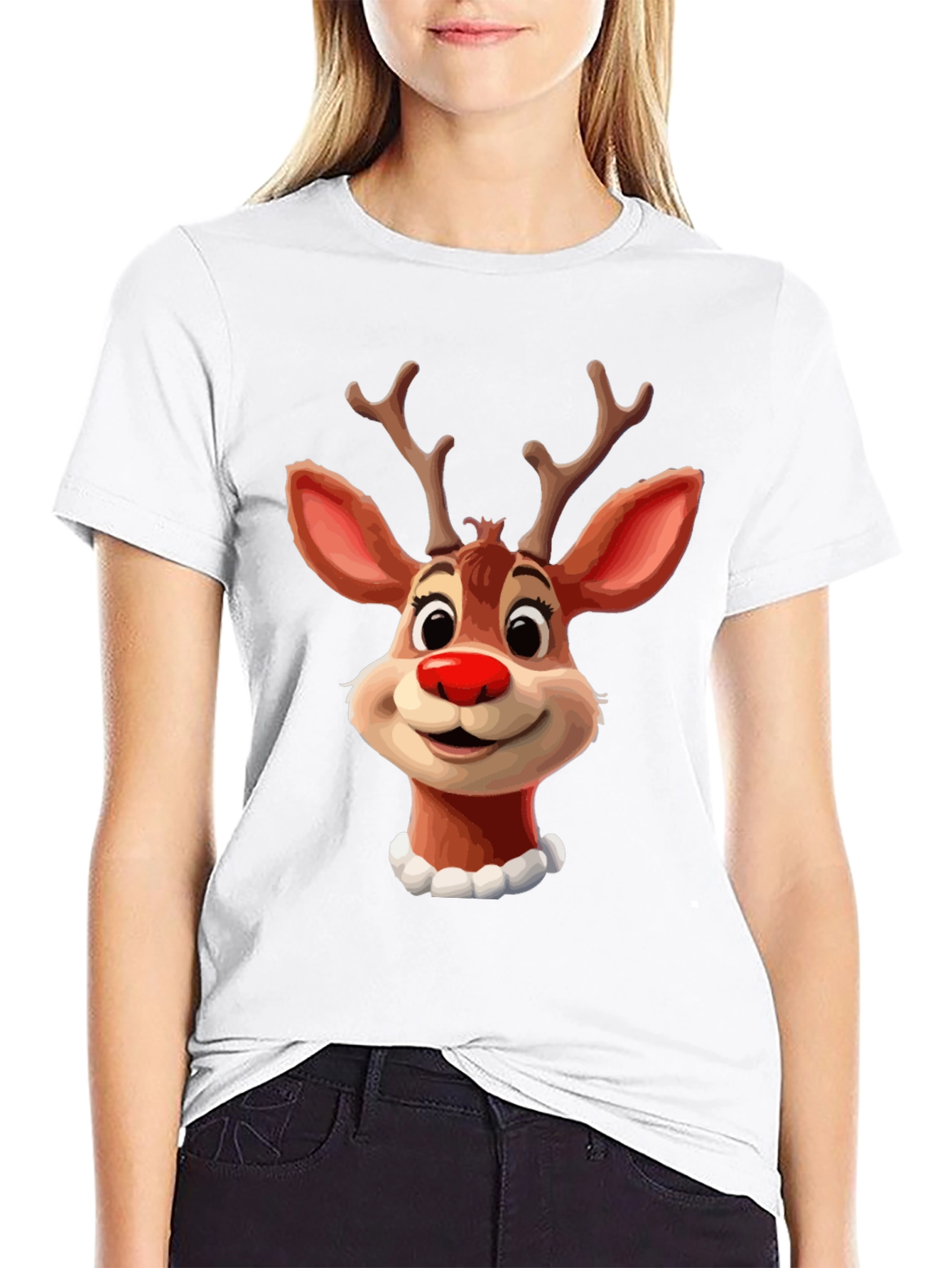 Festive Reindeer Graphic Tee